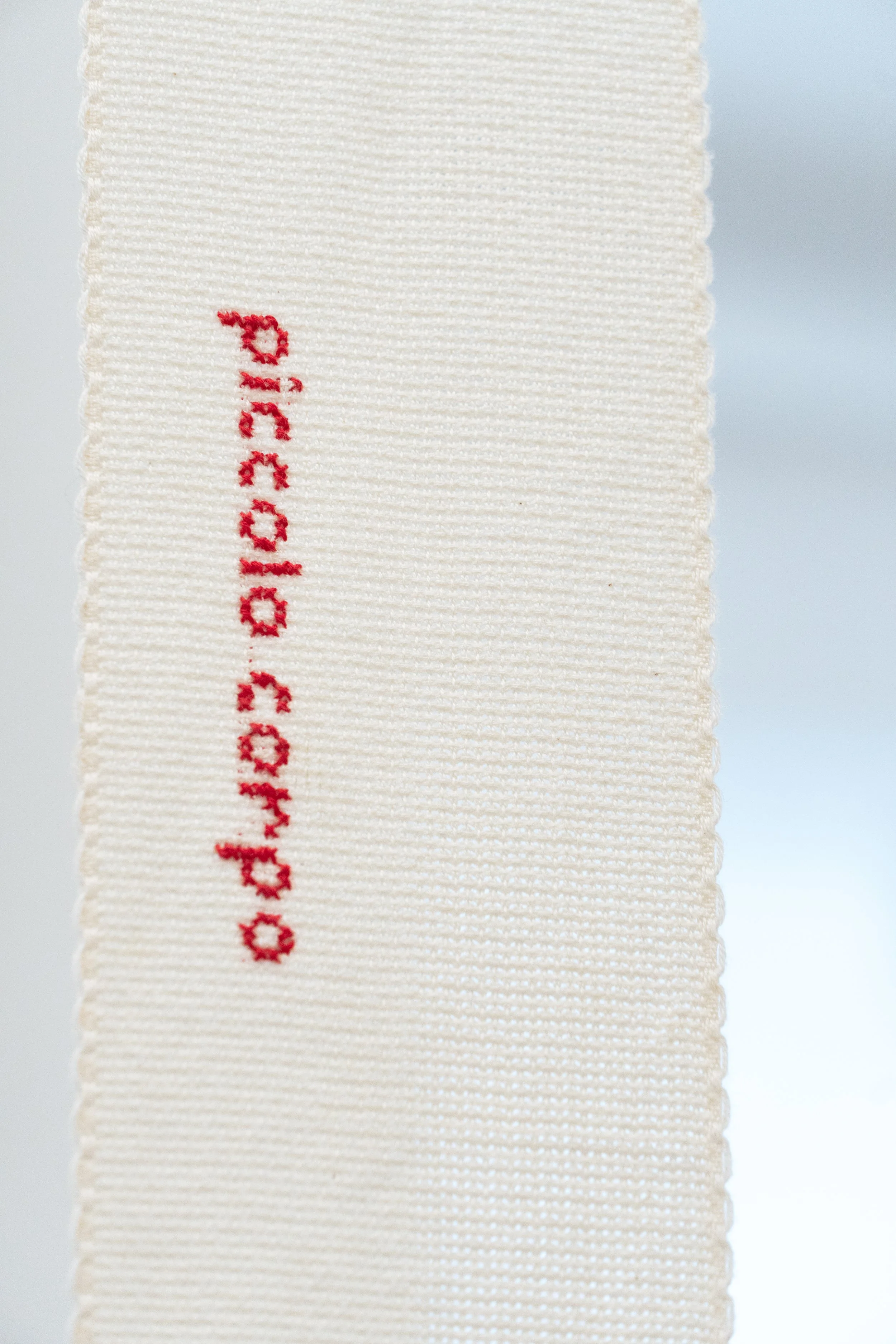 Detail of fresh out of the baths (2023-2024) as part of it is a body. it is your body., Zoe Meyer's solo exhibition, curated by Théo-Mario Coppola, GARAGE FONTANA, Modica, Italy, 2025-2026 | Photo: Studio Zoe Meyer, Courtesy: Zoe Meyer