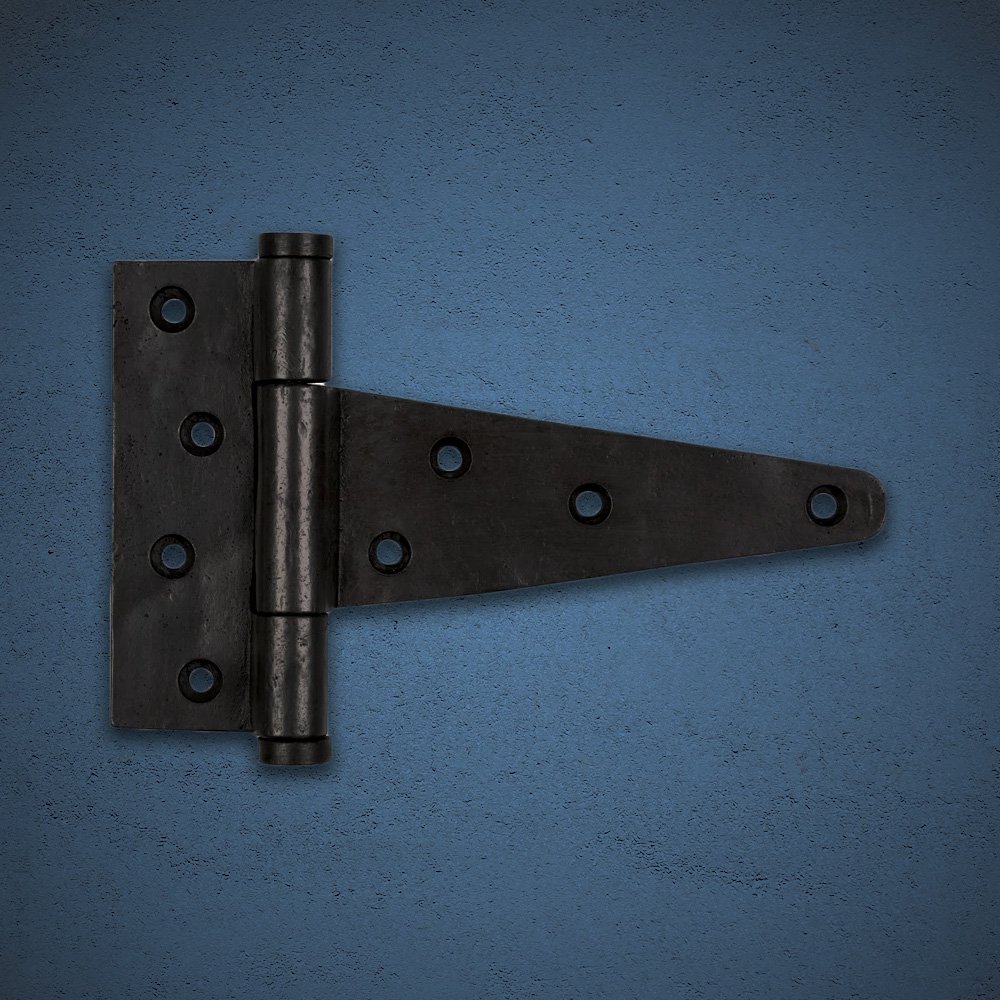 8" Tee Hinge, Black