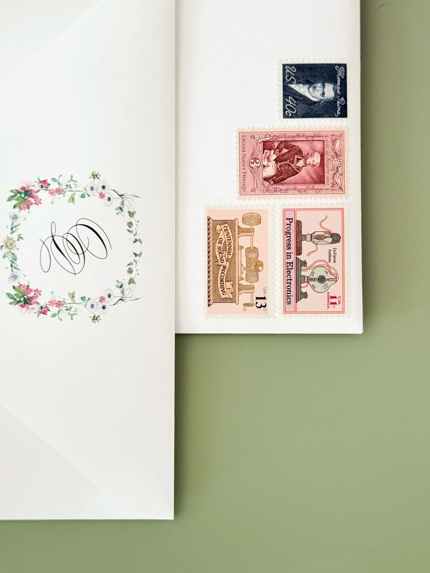 Custom crest &amp; vintage stamps 💌🫶🏼
-
#bespokeweddinginvitations #vintagestamps #weddingsuite #customweddinginvitations #weddingcrest #weddingstationery #weddingenvelopes #invitationdesign #paperlove