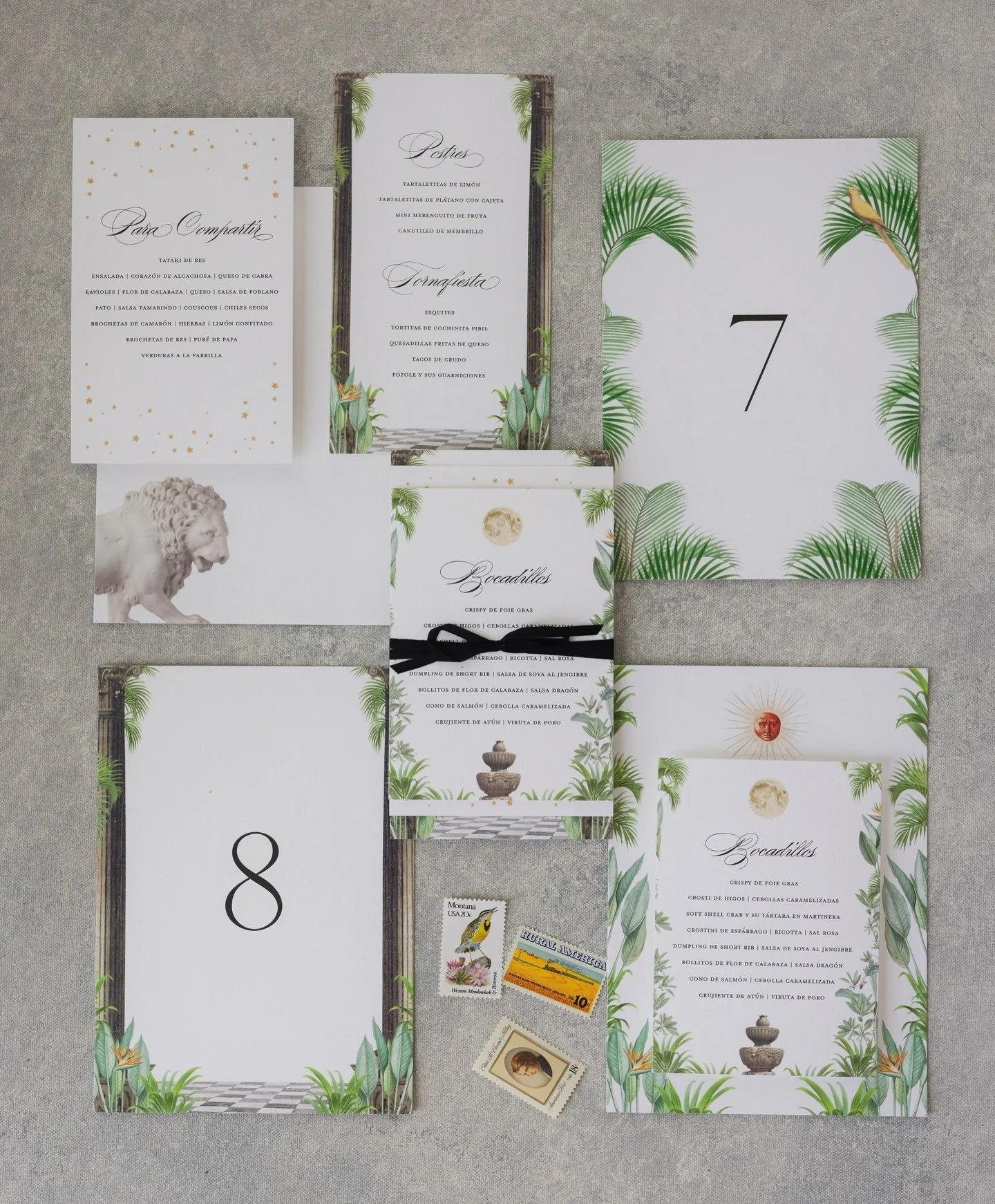 Day Of Stationery designed to match the couple&rsquo;s wedding suites 🤍 
-
#bespokestationery #weddingstationery #weddingstationerydesign #weddinginvitations #weddinginvitation #dayofstationery #weddingsuite #floralstationery #paperlove #dayofstatio