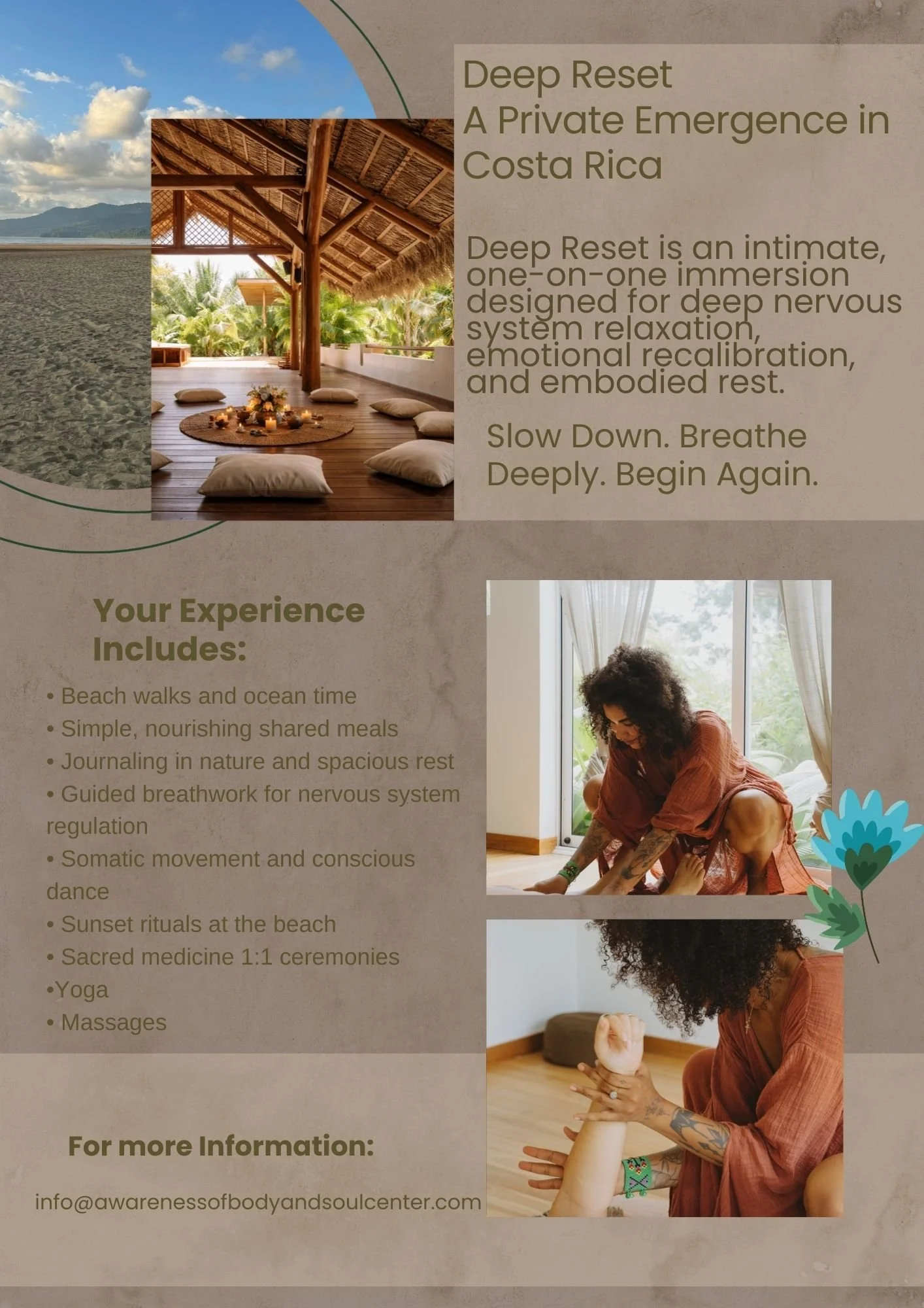 Deep Reset- A Private Emergence in Costa Rica- you choose your individual time