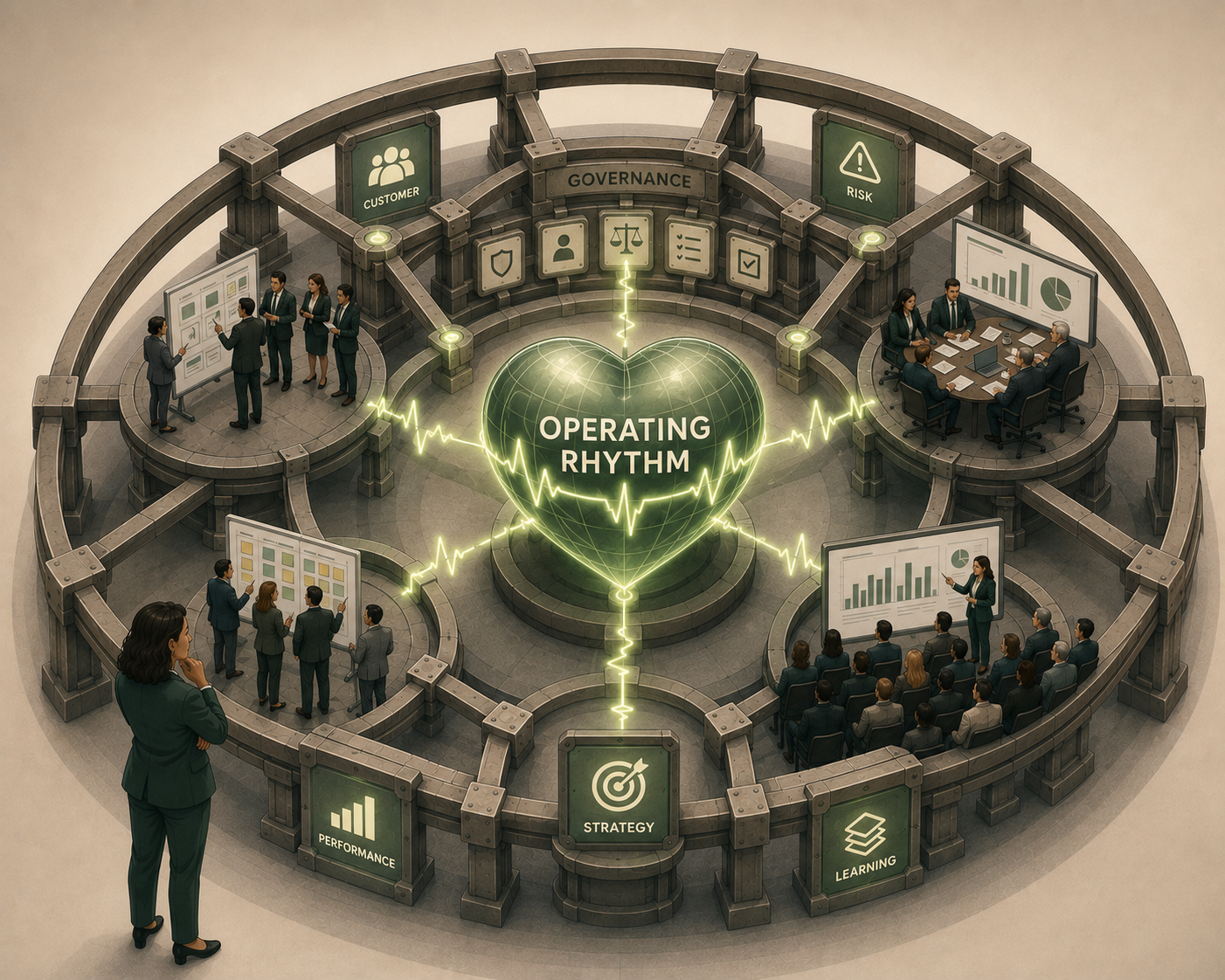 Sustained Scalable Impact Requires an Operating Rhythm