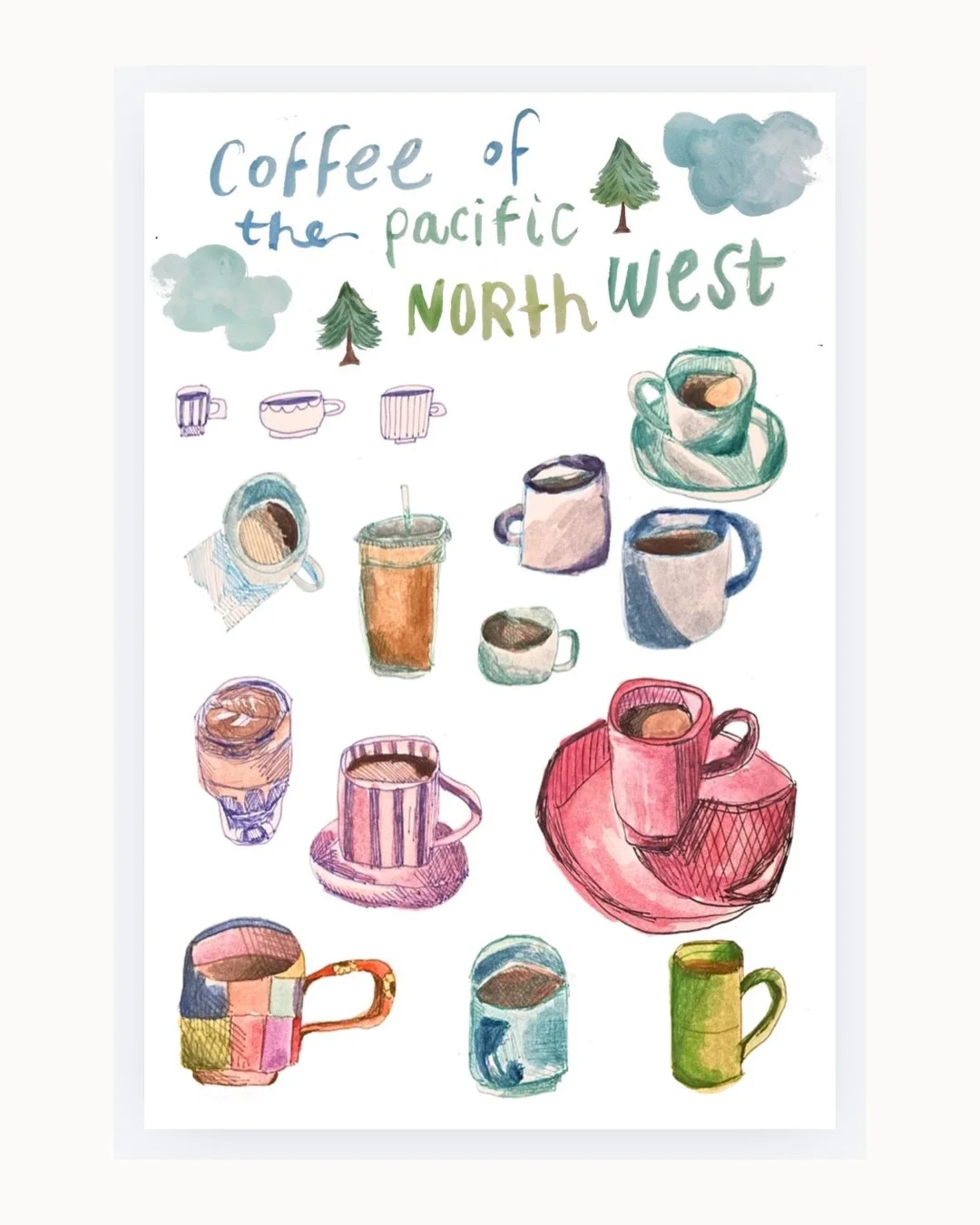 Sticker Pack: Coffee of the Pacific Northwest