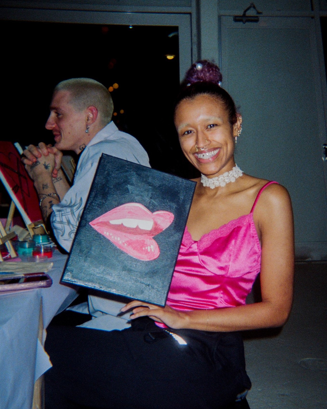 read my lips 💋 still obsessed with this piece from the &ldquo;in the mood for love&rdquo; theme by @offbeatlook 

don&rsquo;t miss the next pour toi ~ thursday june 12 @heavenandearth.bk 🍷