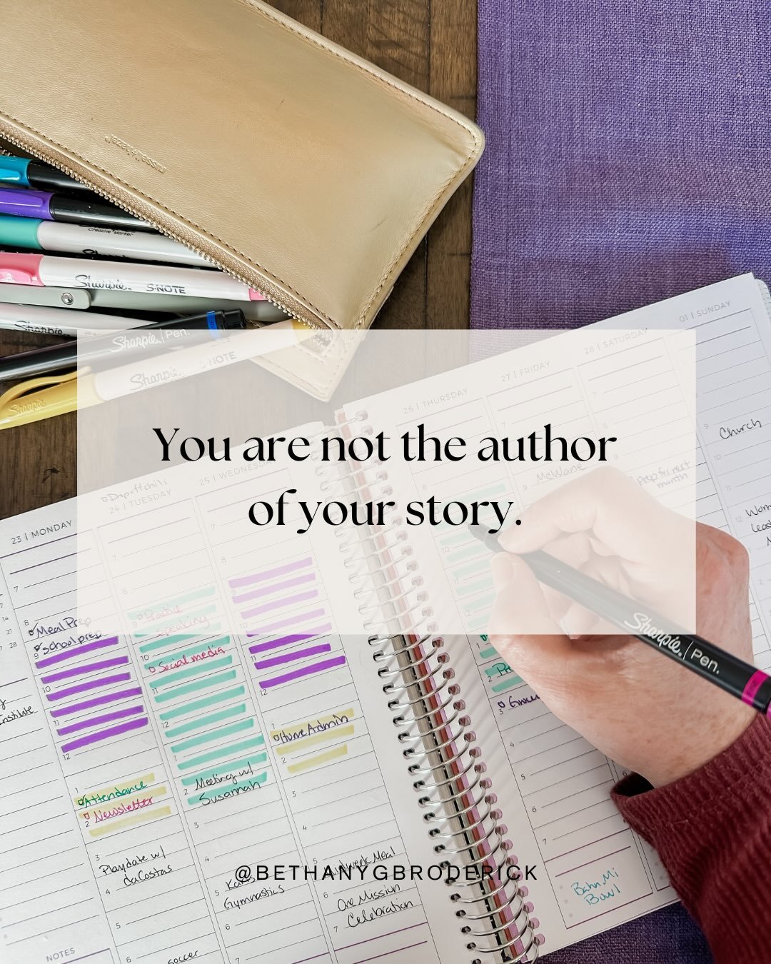 I love my planner. I love my color-coded pens. I love the feeling of mapping out a week that makes sense.

But I don&rsquo;t love the illusion that I&rsquo;m in control.

No matter how carefully I design my days, something unexpected always happens. 