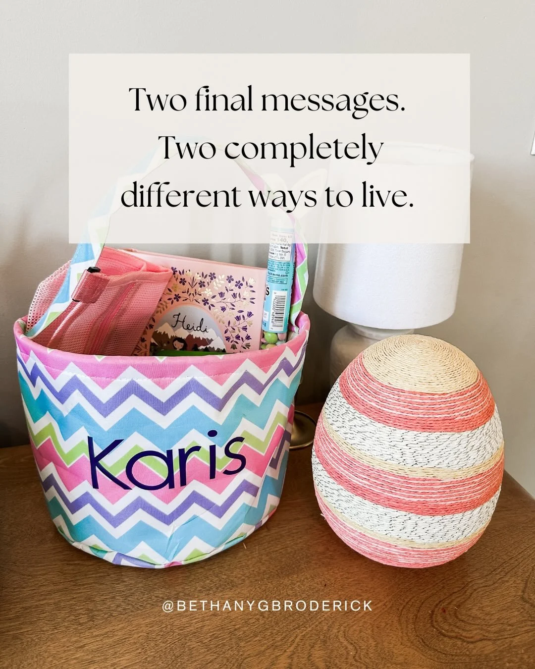 Our sins and weaknesses are exactly why Jesus came in the first place. He didn&rsquo;t come so that we would feel burdened by more religious activity. He came to fulfill the law so that we could live freely by his Spirit inside of us. 

Matching outf