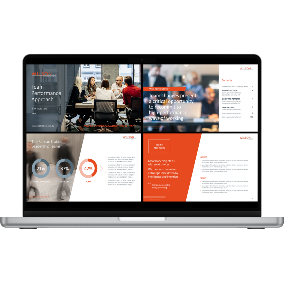 Wilson Select – PowerPoint Template: Proposal Design and Build