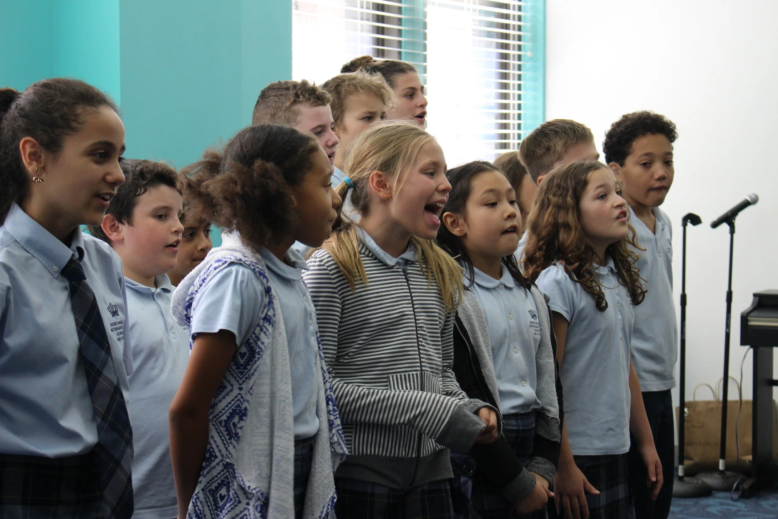 Students singing excerpts from Annie the Musical