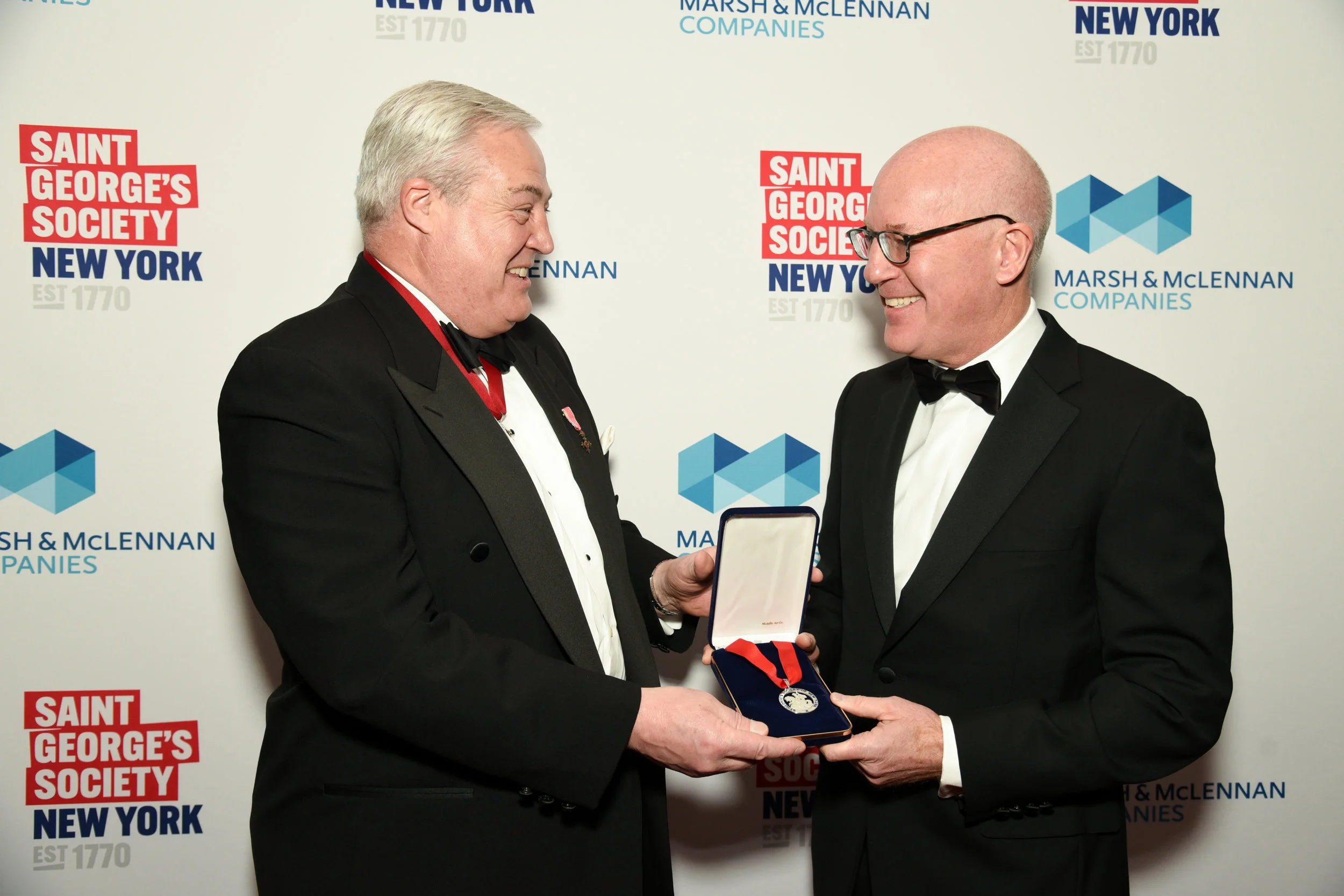 Philip Warner OBE with Medal of Honor recipient Dan Glaser 