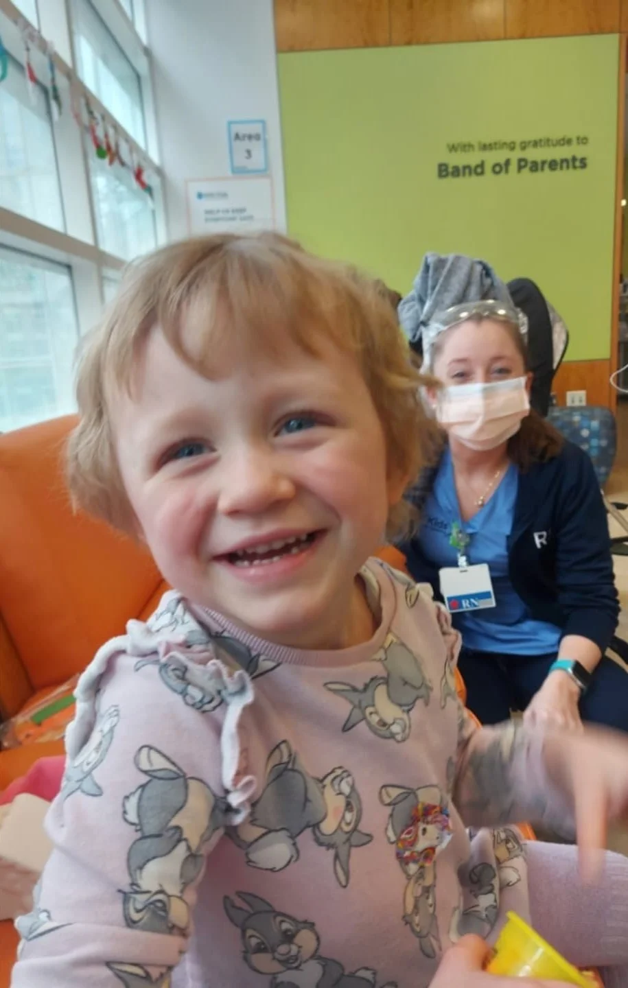  Mollie getting checked out at the hospital. 