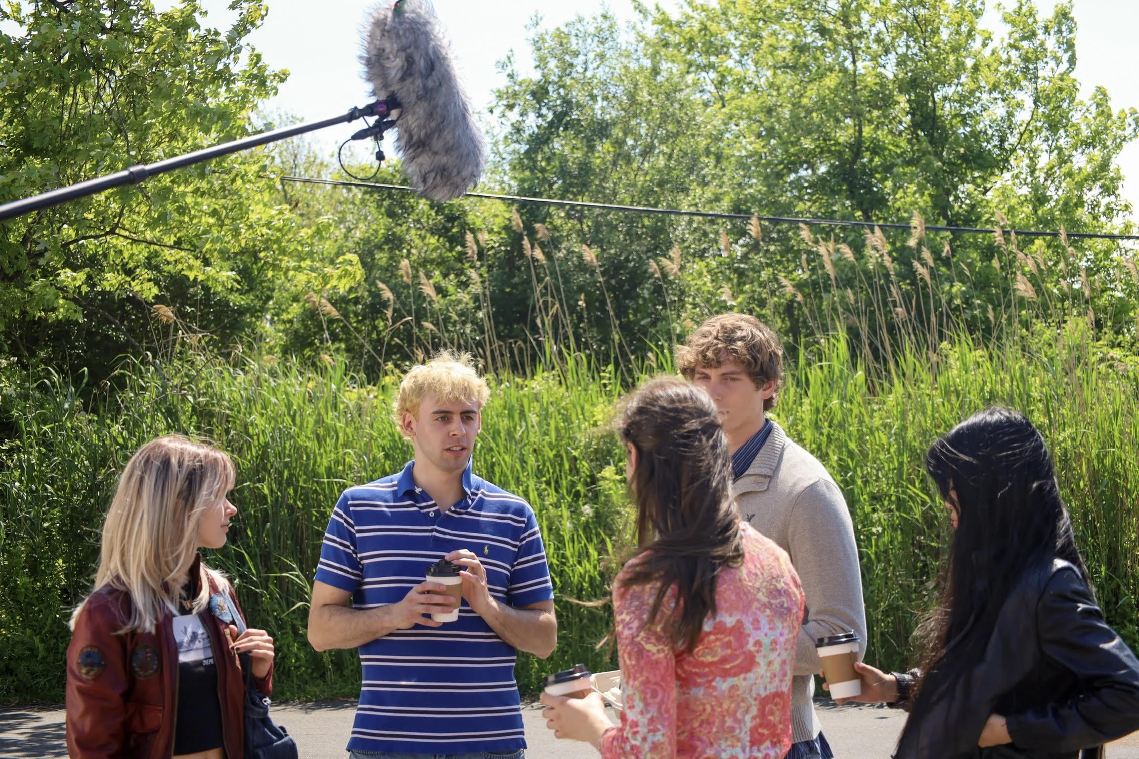 Ronan Spierenburg on the set of Growing Pains, where he recently wrapped filming for his role as James.