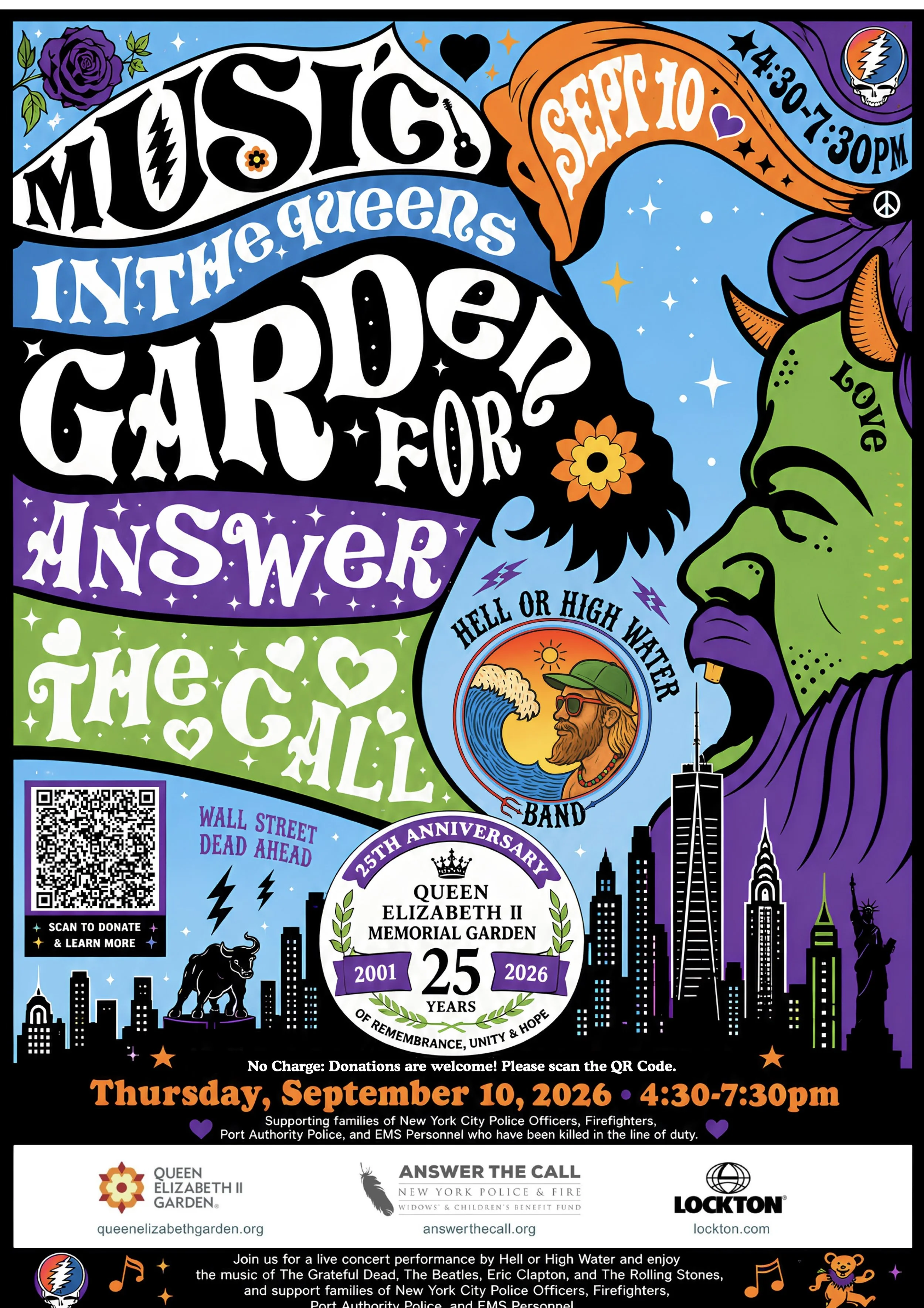 Music in the QEII Garden: Supporting NYC First Responder Families