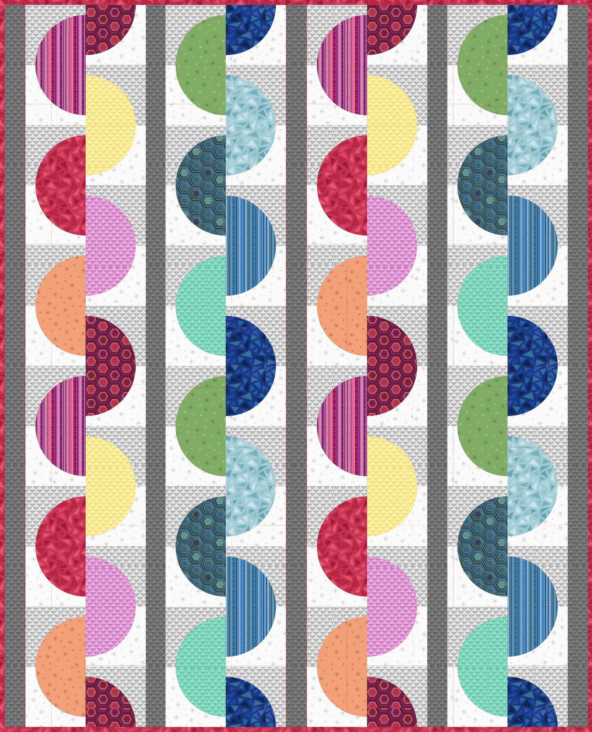 Curlicues quilt pattern (digital download)