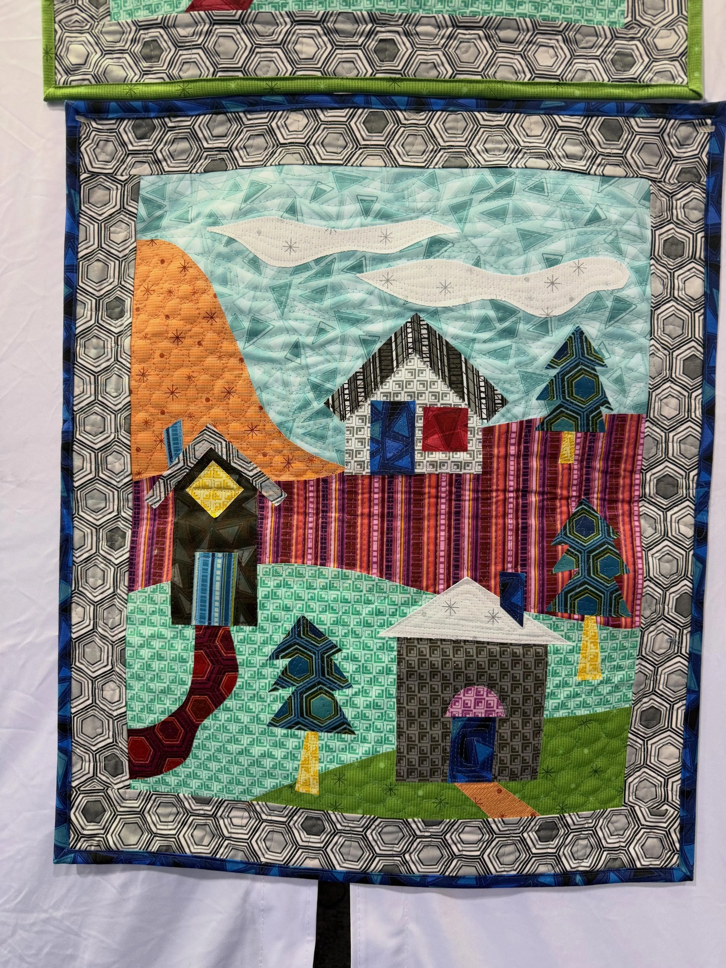 For everyone who asked after seeing my reel, here are close-ups of my three A Place to Call Home quilts using my new Refresh fabric line. Better photos coming soon - these are just from the H+H show. 
#aplacetocallhomequilts #refreshfabrics #benartex