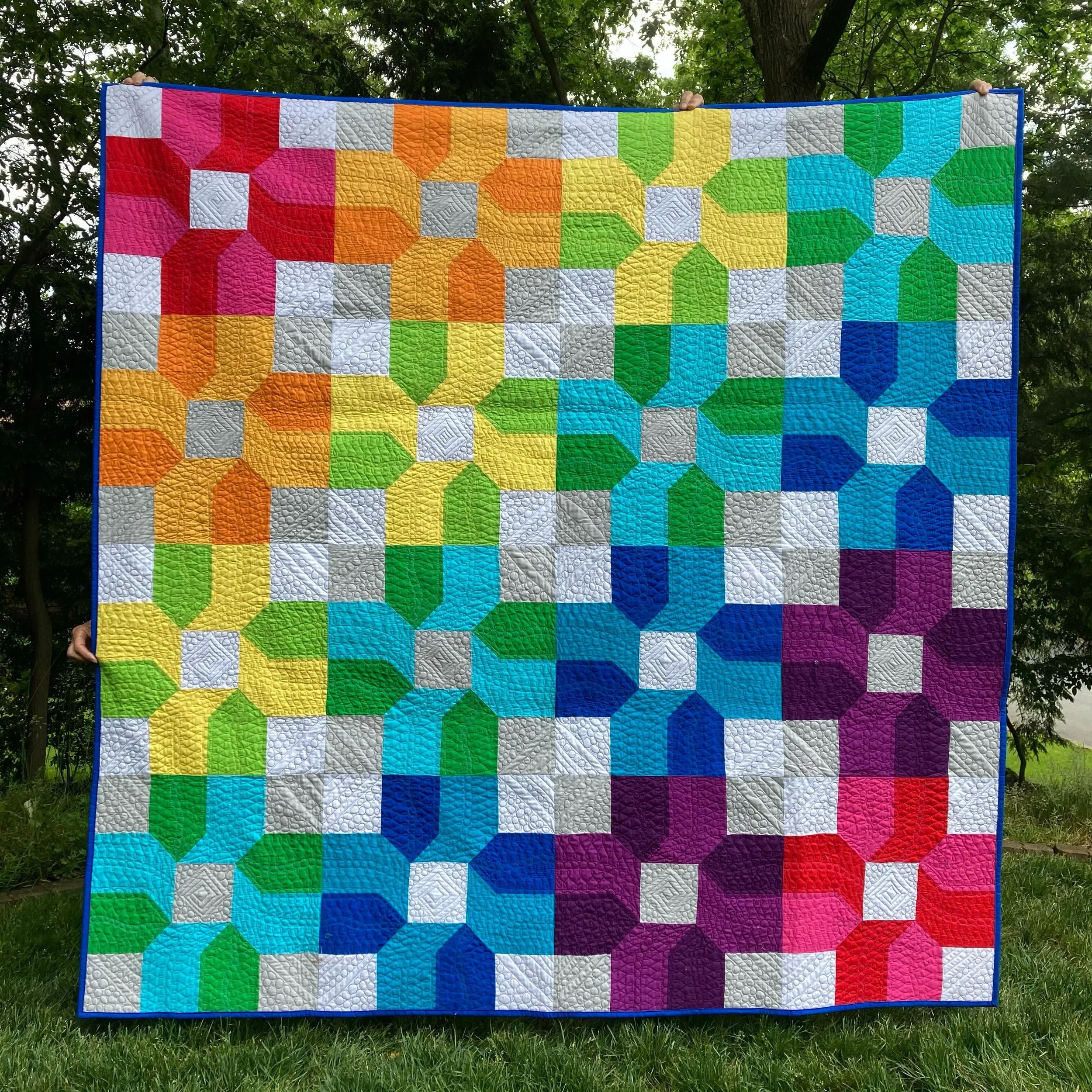 Another day in June, another rainbow quilt to celebrate Pride month! 
#rainbowquilt #pridemonth2026🏳️&zwj;🌈