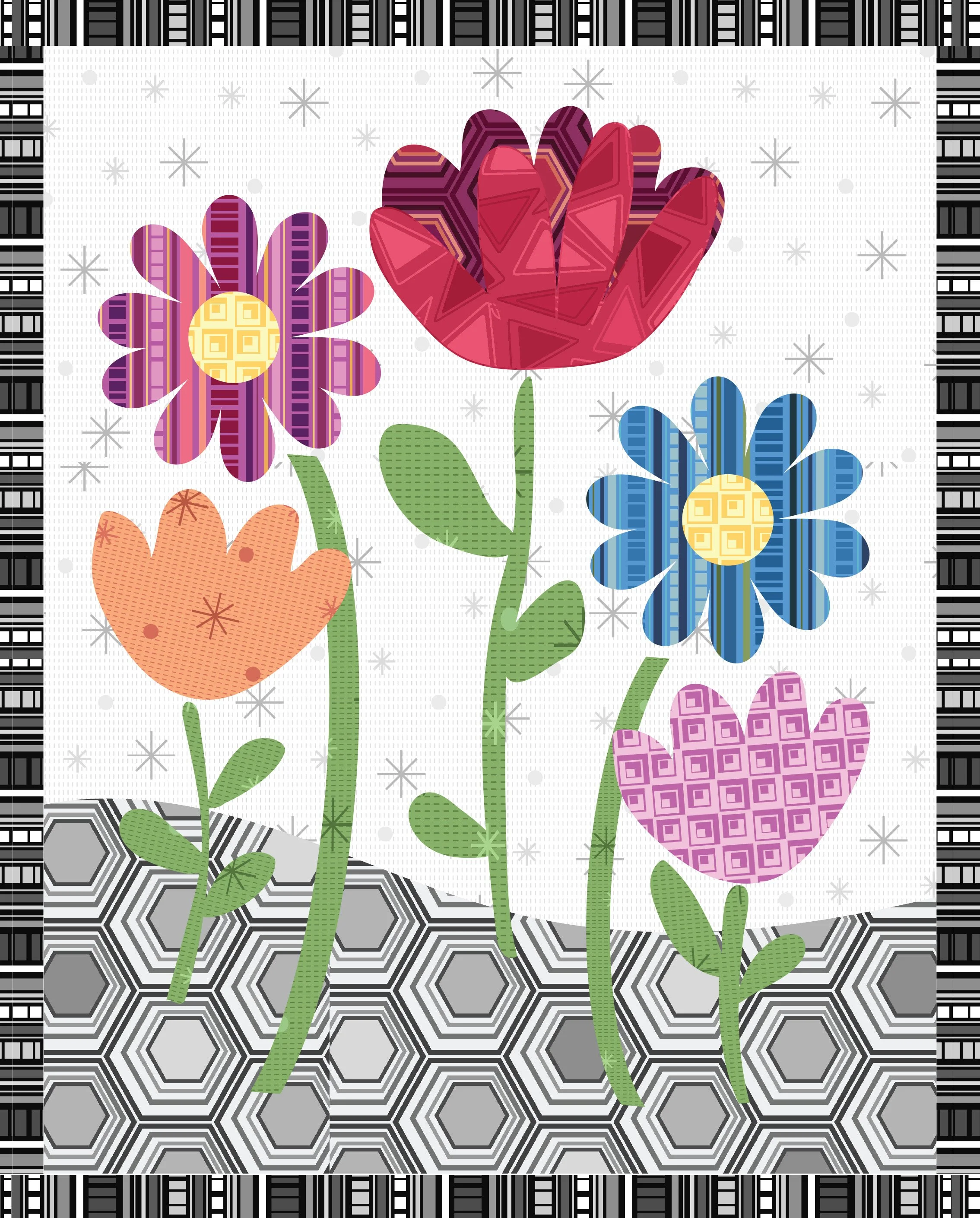 Garden Flowers B&W quilt image.jpg