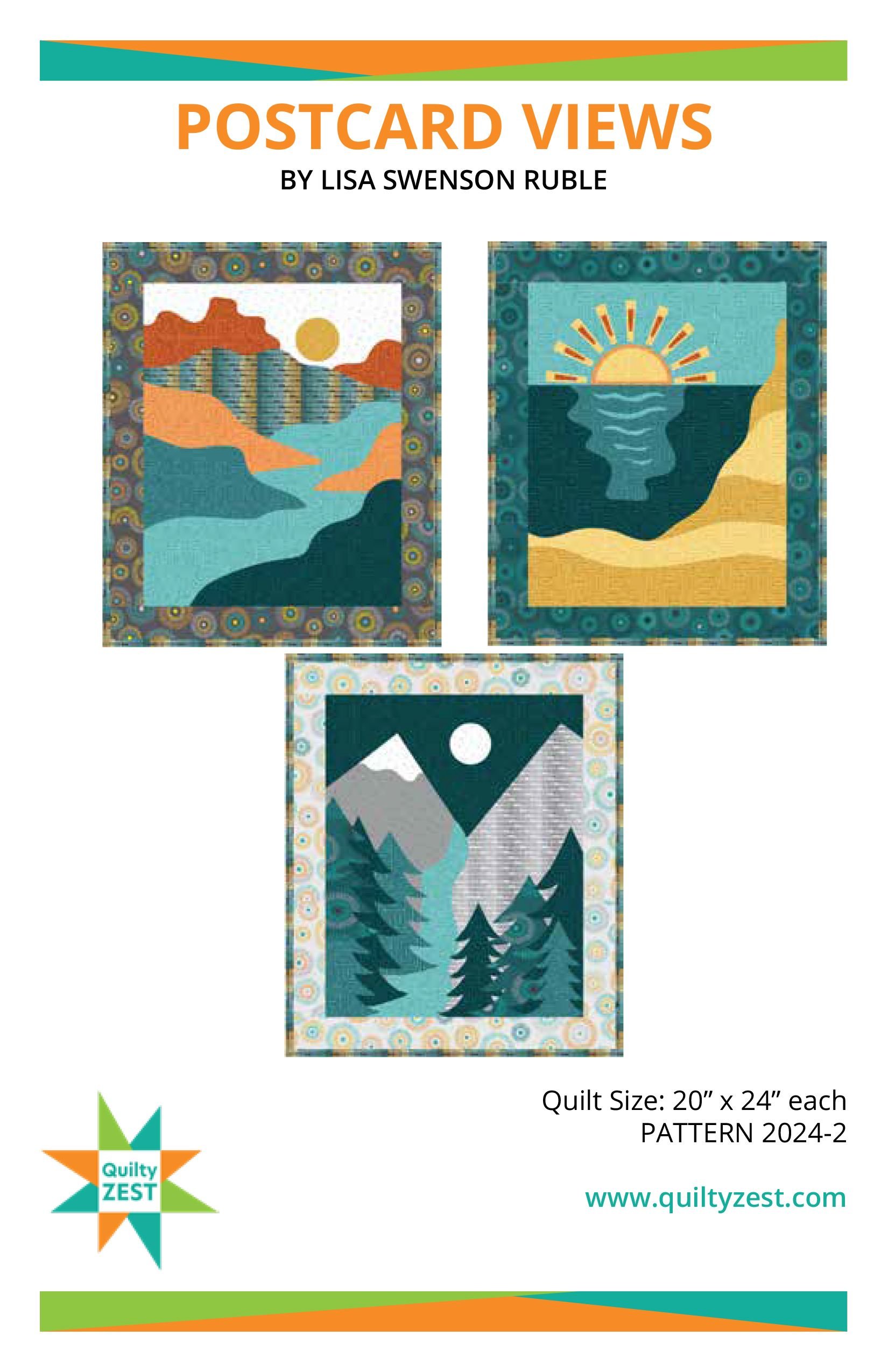 Postcard Views quilt pattern (paper copy)