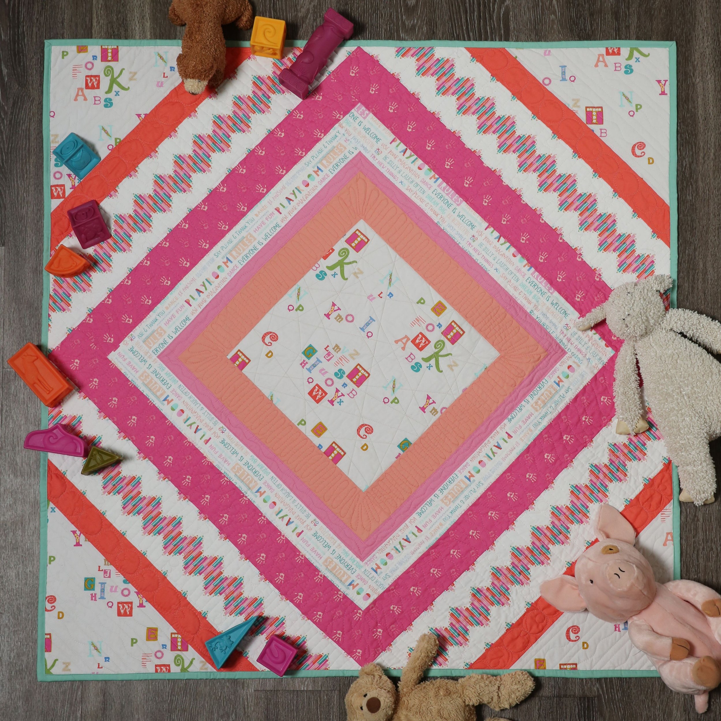 Rhombi quilt pattern