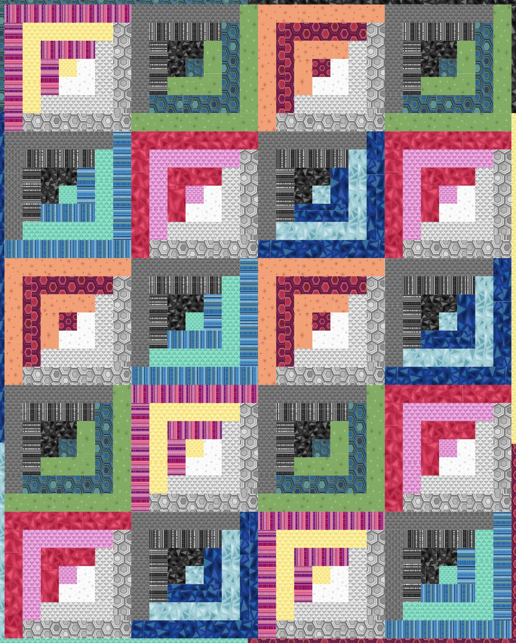 Cabin View quilt pattern (digital download)