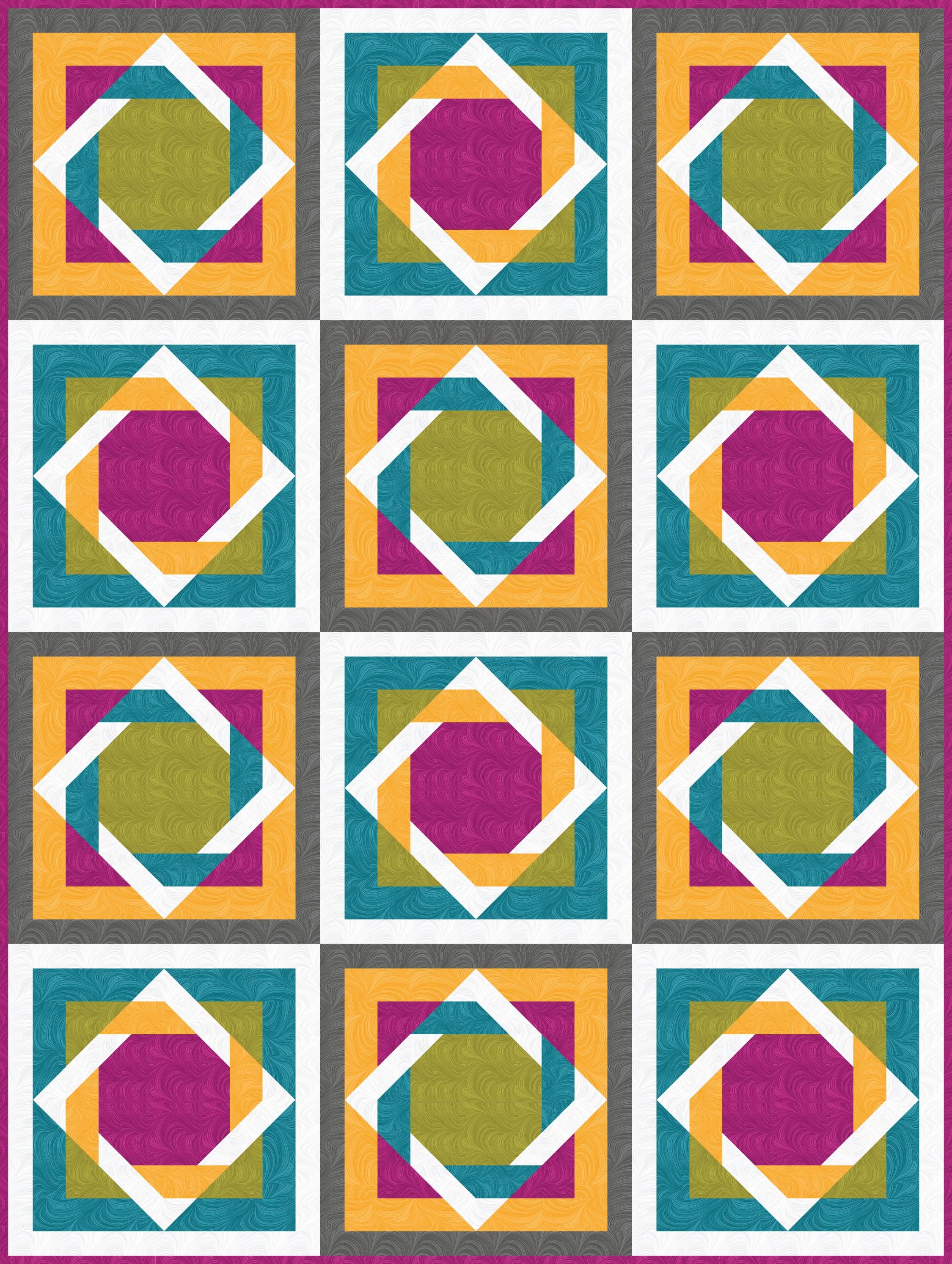 Twister quilt pattern