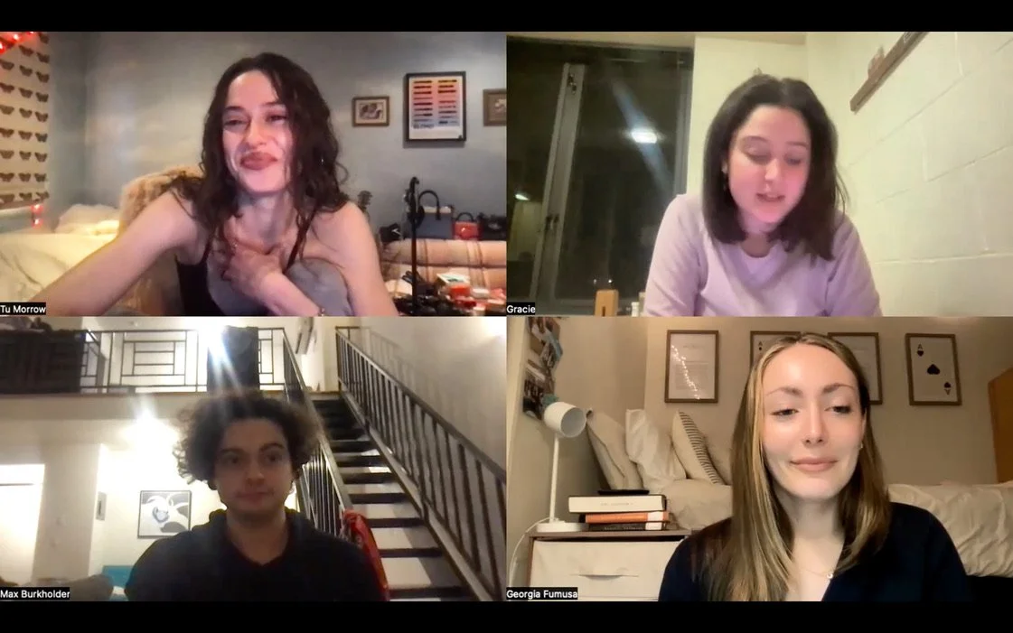 Reading of my play Maybe You're My Favorite with Tu Morrow, Max Burkholder and Georgia Fumusa