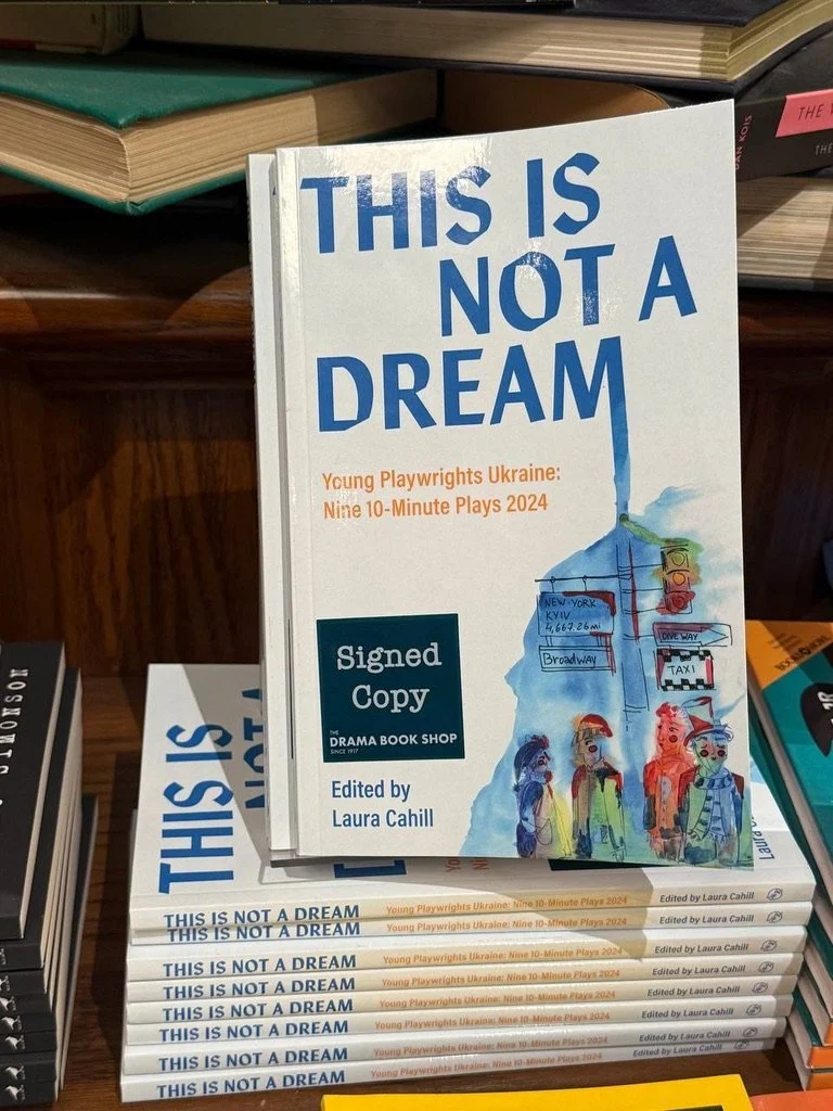 Young Playwrights Ukriane book of ten-minute plays at The Drama Book Shop