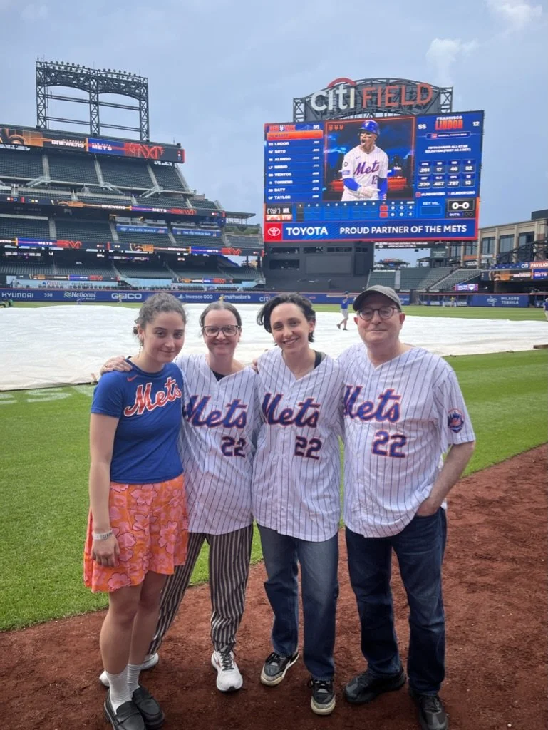 With Lauren Patten before she sang the National Anthem at City Field