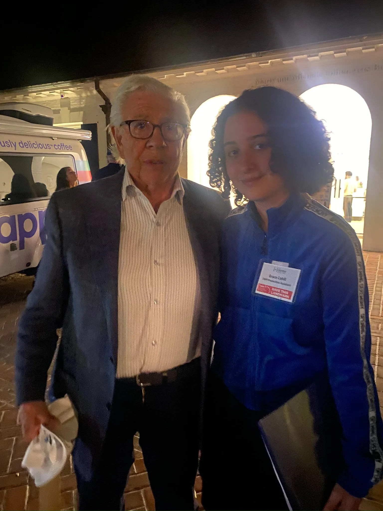 With Carl Bernstein at the reading of All The President's Men at Guild Hall in East Hampton (August 2025)