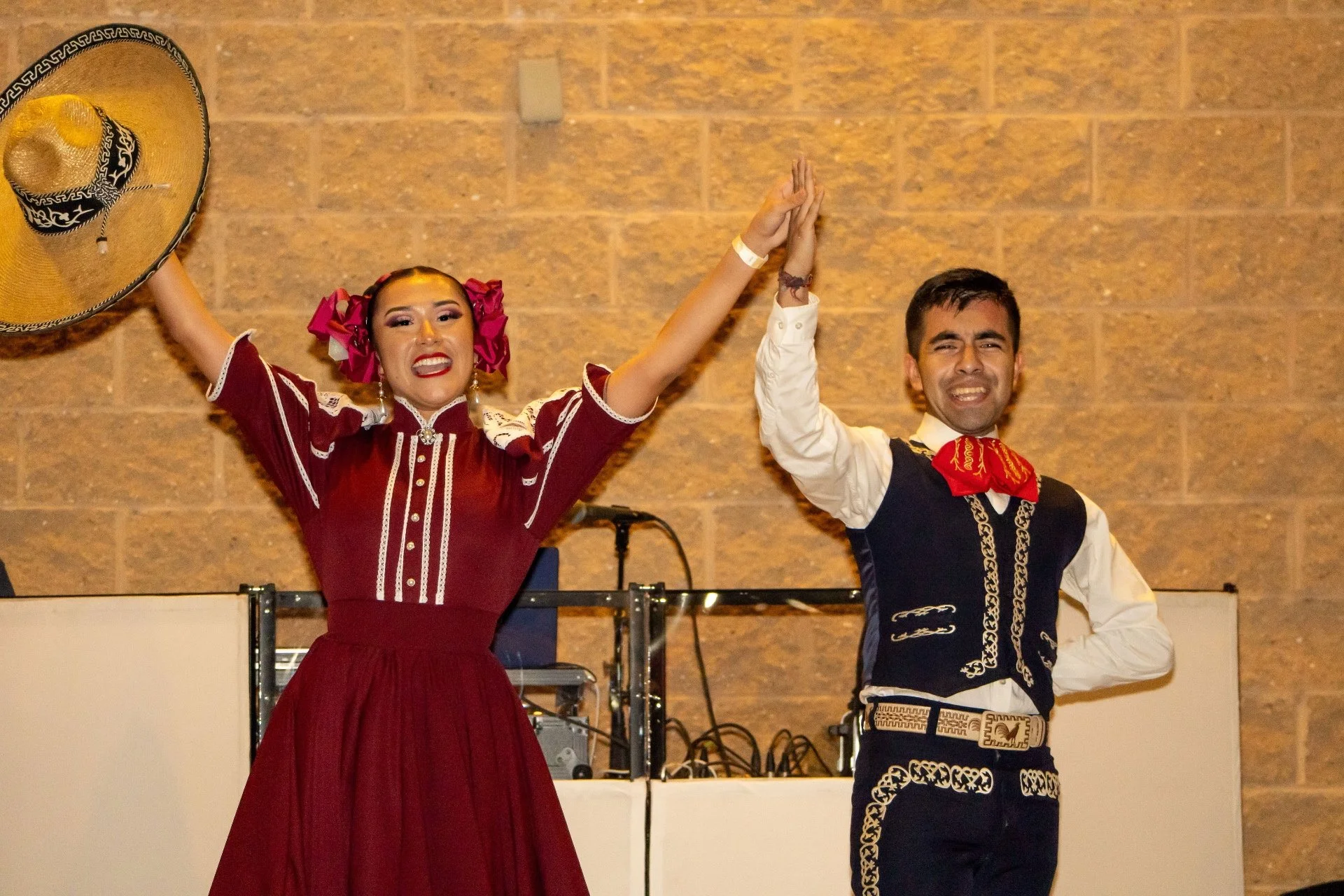 Traditional cultural performance celebrating Latinx heritage