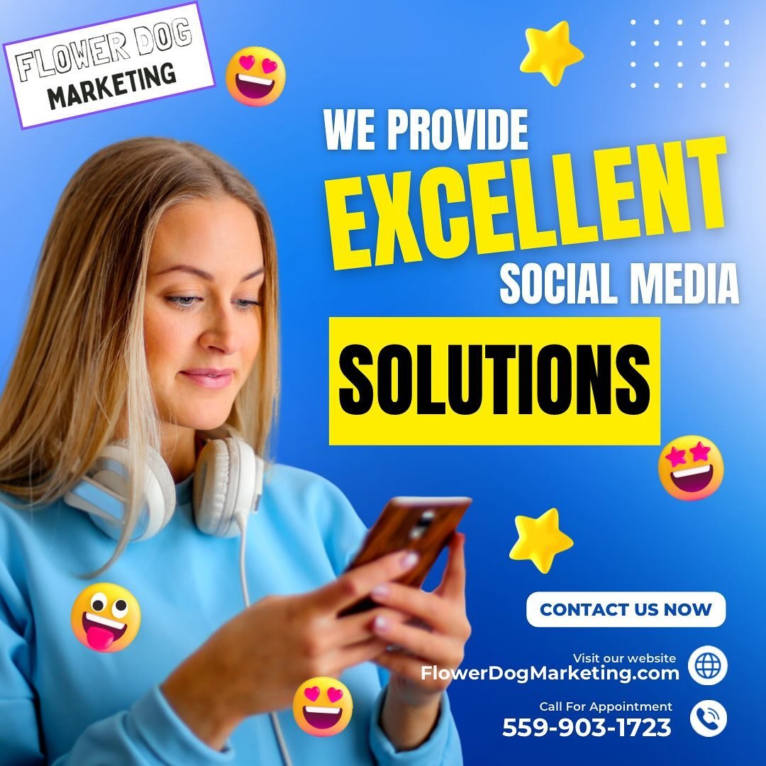 Let&rsquo;s get social! Flower Dog has you covered for all things social media. Our content and engagement strategies will grow your following and bring you new business. Hit us up! Link to website in bio #flowerdogmarketing #fresno #marketingagency 