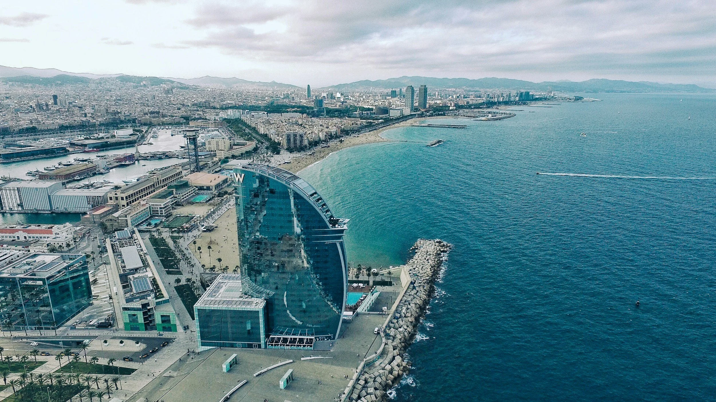 Barcelona Aerial View Spain