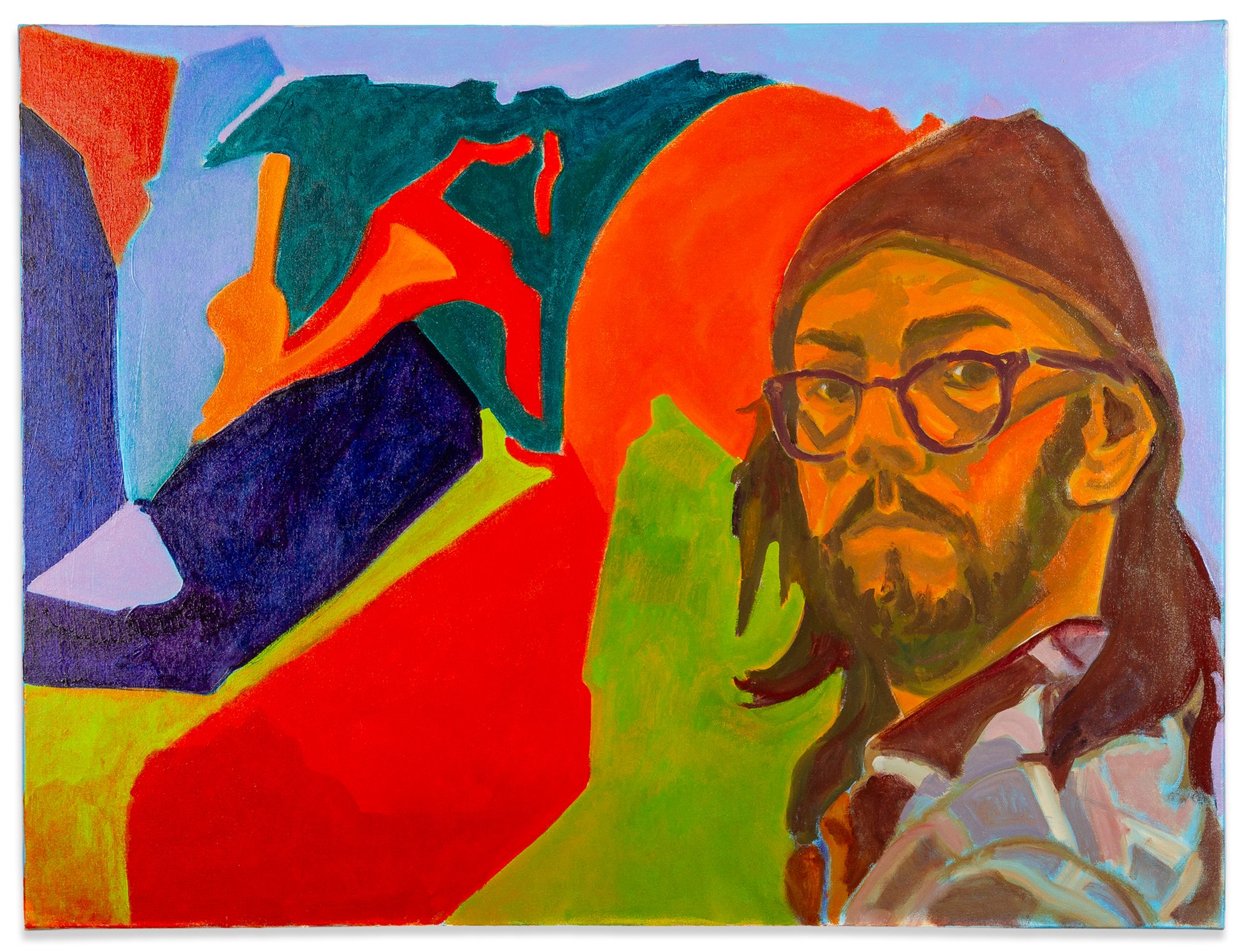 Self Portrait #47, 2021. Oil on Canvas. 30" X 40"