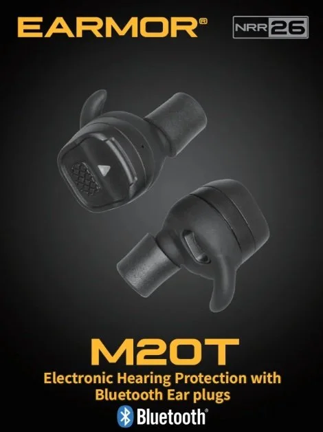 EARMORE M20T Bluetooth Electronic Ear Buds - 26bd NRR
