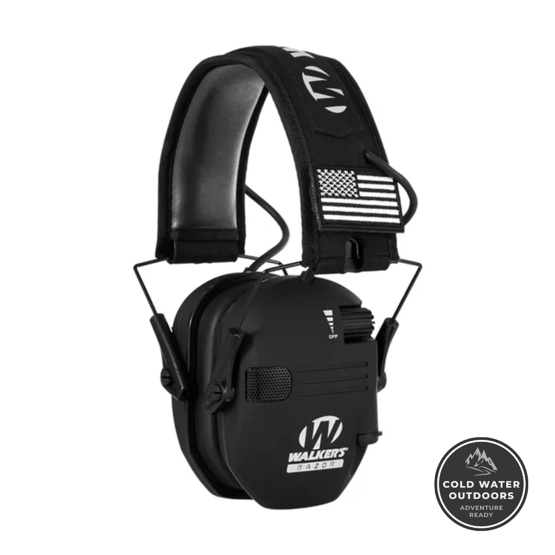 Walker's Razor Slim Electronic Ear Muffs Black