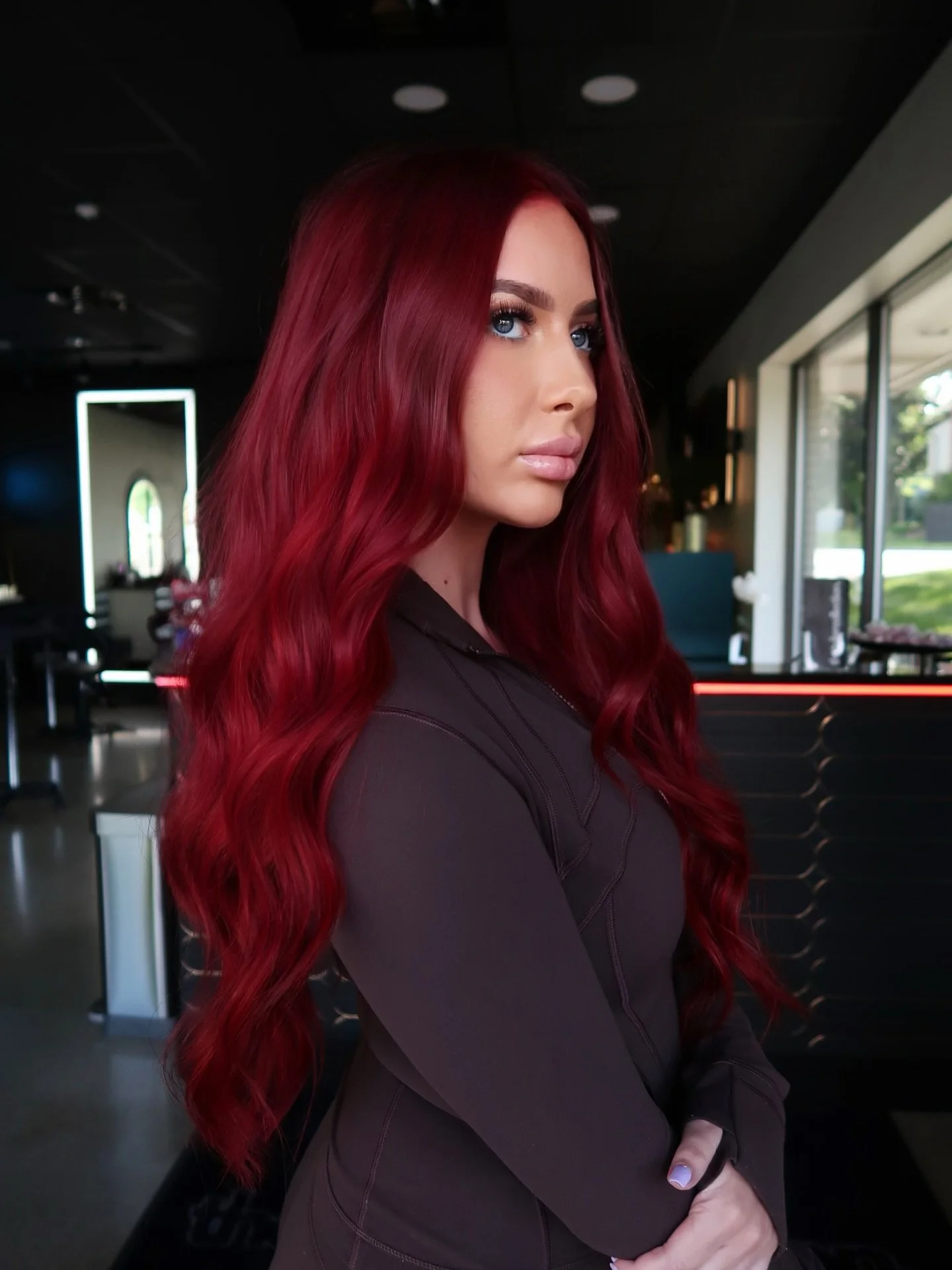 Not your girl next door ❤️

@tylerxthecollection @that1ab 

All @joico for this one 😍

#RedHairGoals #LuxuryHairColor #CherryRedHair #HairTransformation #HairByTylerReid #NorthvilleHair #thetylercollection #MichiganStylist #RedHairMagic #BoldHairCol