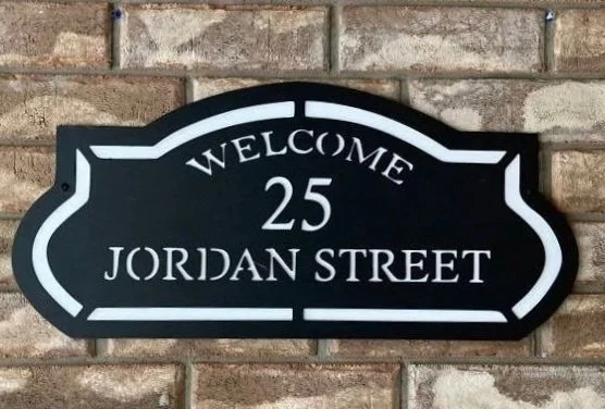 personalized address sign 
