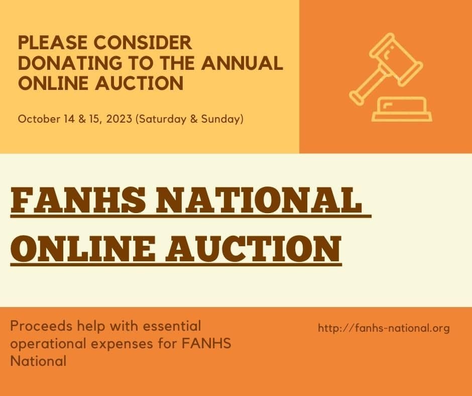FANHS Auction Announced for October 14 and 15, 2023