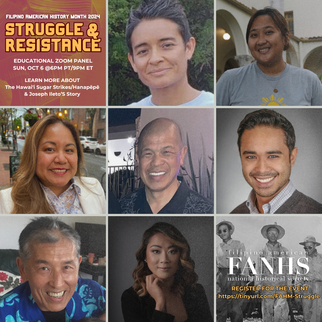 Theme for Filipino American History Month - October 2024 Struggle, Resistance, Solidarity, and Resilience