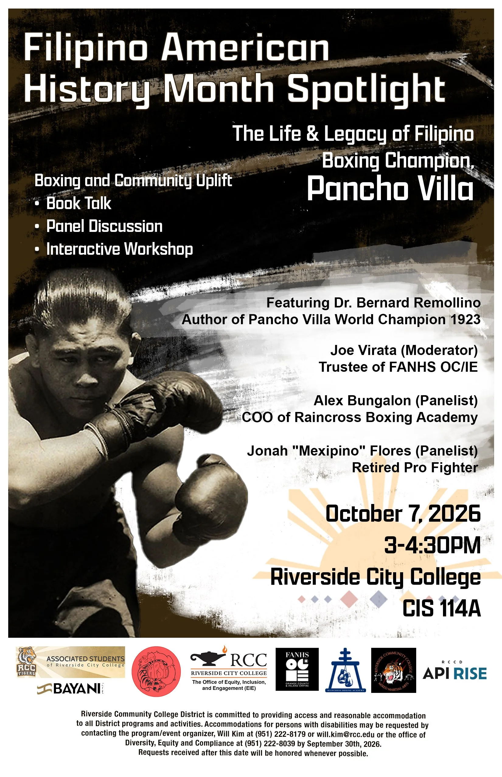 FANHS OCIE- Filipino American History Month Spotlight: The life and Legacy of Filipino Boxing Champion Pancho Villa