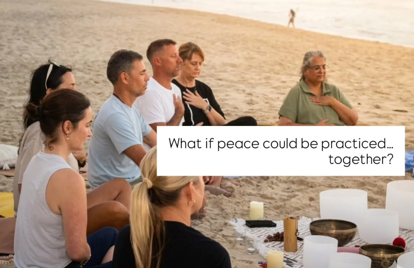 Beyond the personal benefits in group meditations, studies suggest that collective meditation can influence the emotional climate of a place, increasing coherence, reducing stress, and even impacting social harmony.

When we regulate our nervous syst