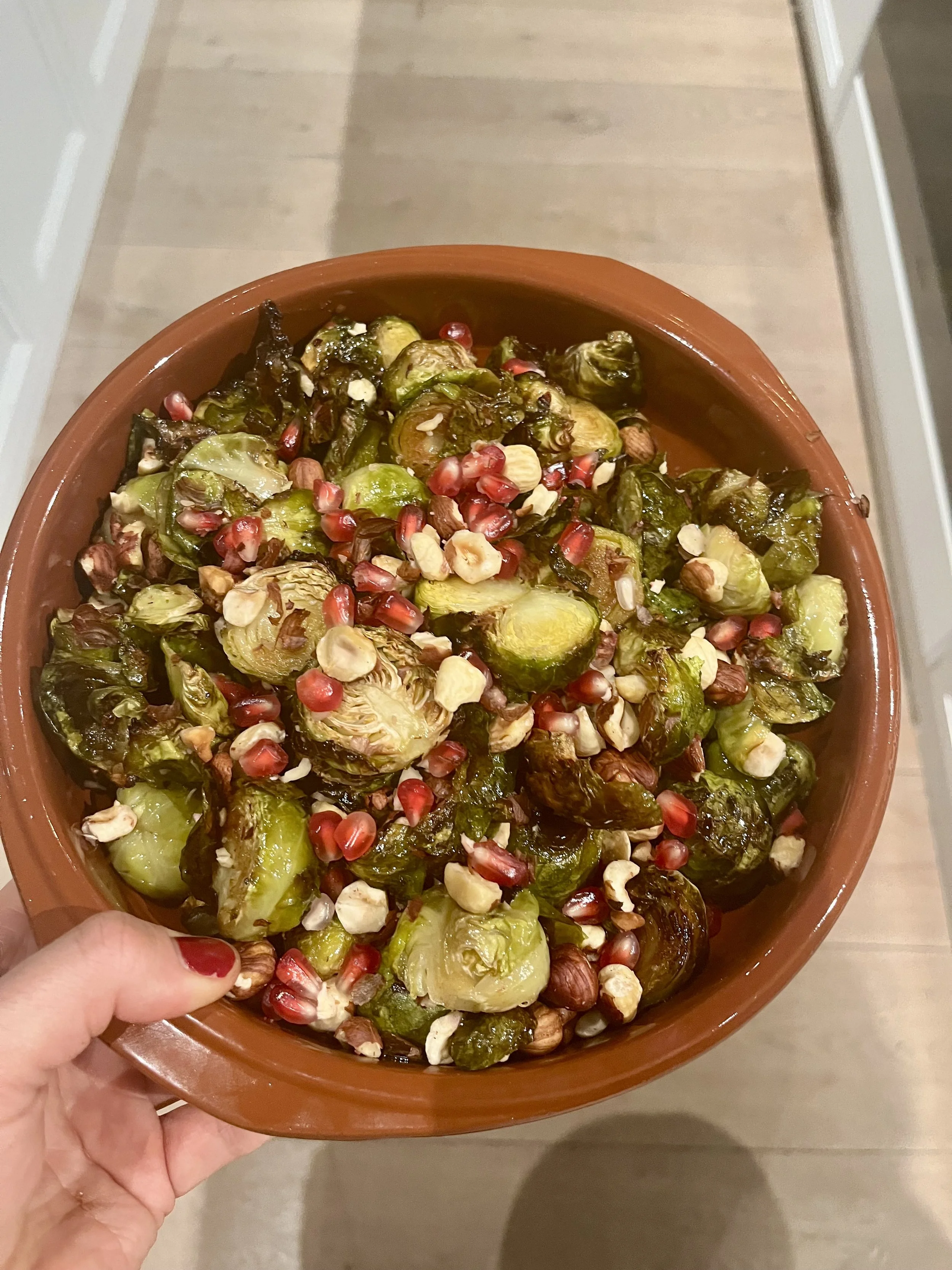 Crispy Maple Roasted Brussel Sprouts 