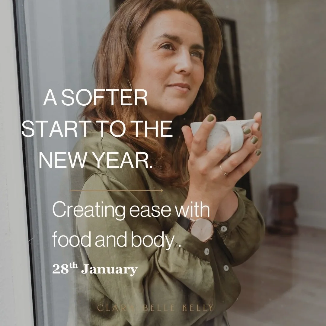 A softer start to the new year 🤍 Creating ease with food and body. 

January often comes with pressure &mdash;
to change, to reset, to finally &ldquo;get it right&rdquo; with food and your body.
And for many women, that feels anything but nourishing