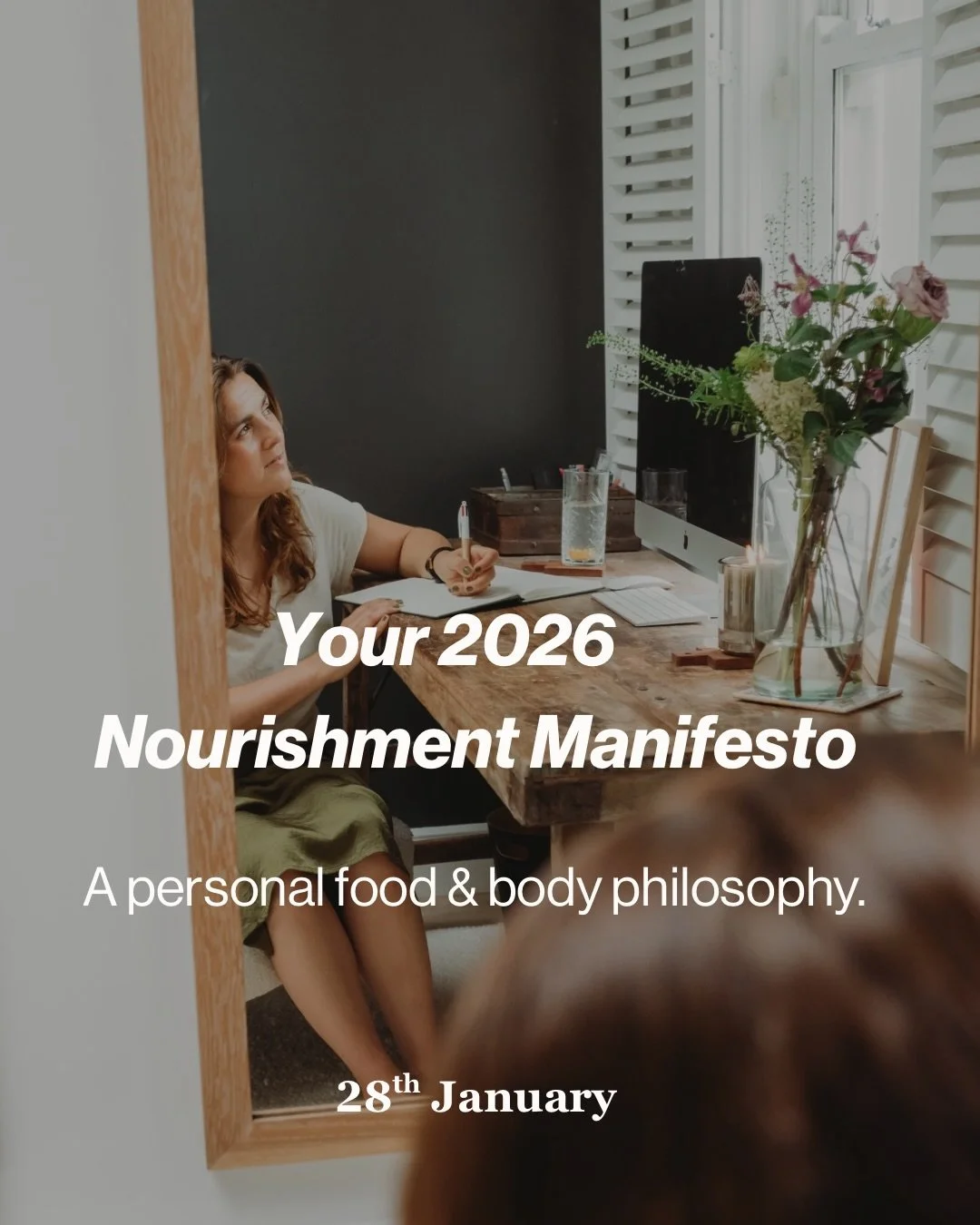 What if you didn&rsquo;t need another resolution &mdash; just something true to return to?

This January, I&rsquo;m inviting a small group of women into a gentle online gathering to create their 2026 Nourishment Manifesto.

A few personal truths.
A k