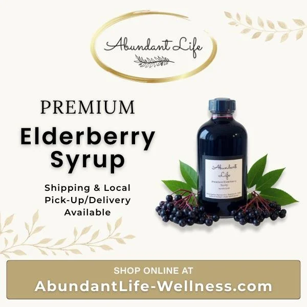 Abundant Life Elderberry Syrup is crafted right here in Rock Hill, SC to help keep your immune system strong, naturally. Packed with antioxidants and vitamins, our elderberry syrup is smooth, potent, and made with care you can trust. 🍇

✨ Skip the w