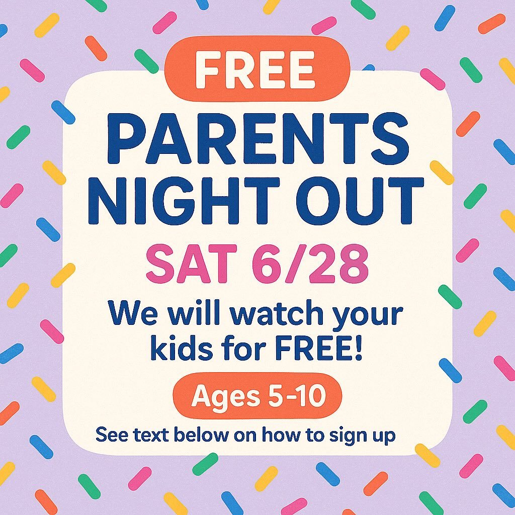 📣 Parents, you deserve a night out!
Let us take care of the fun &mdash; and the kids! 🎈
We will watch your kids for FREE!
Kids ages 5&ndash;10 will enjoy:
✨ Hands-on coding projects
🎲 Board games 🎨 Crafts 🎬 Movies

🕕 When? Saturday 6/28, 5:30&n