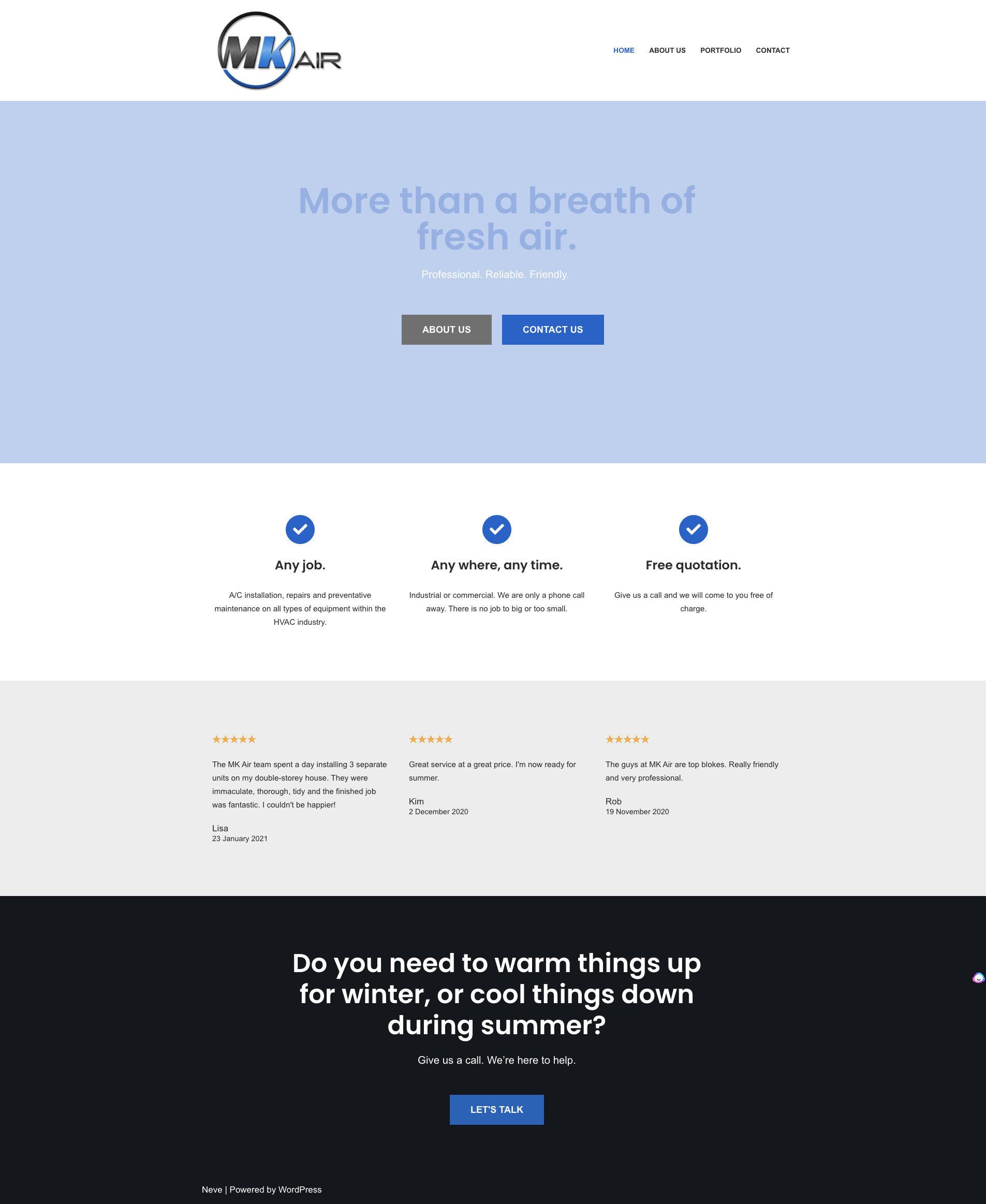 This is a image of mkairs old website