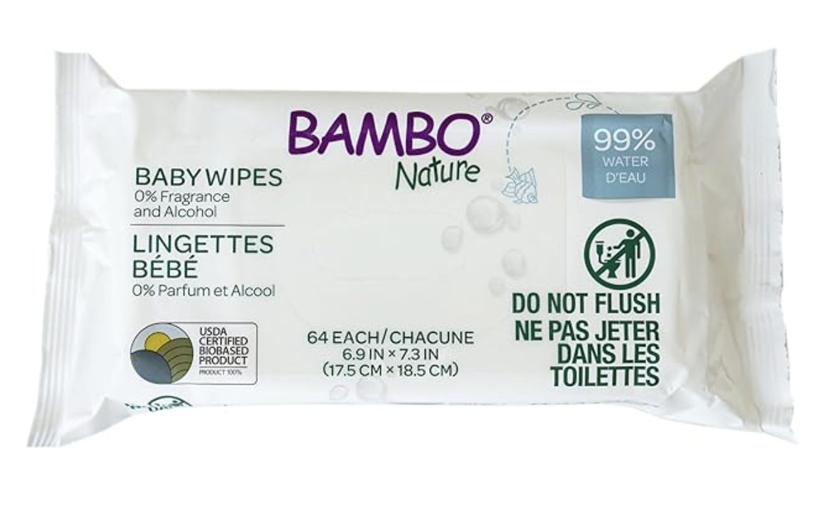 bambo nature top sustainable baby wipe options on amazon
