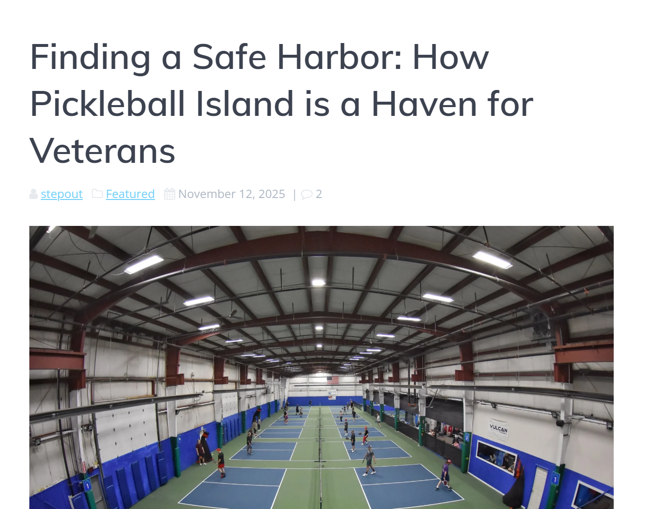 Finding a Safe Harbor: How Pickleball Island is a Haven for Veterans