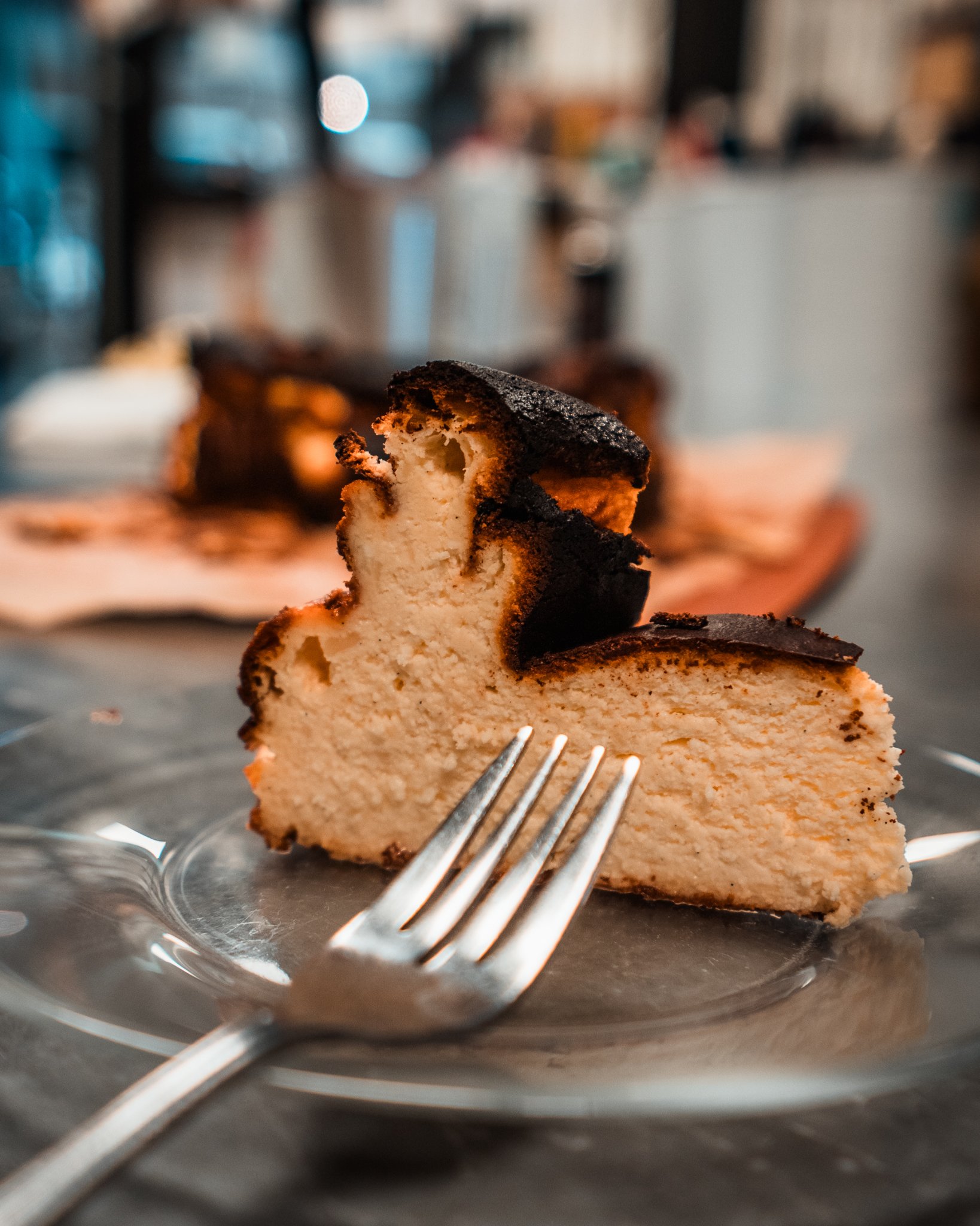 Basque Cheesecake Slice