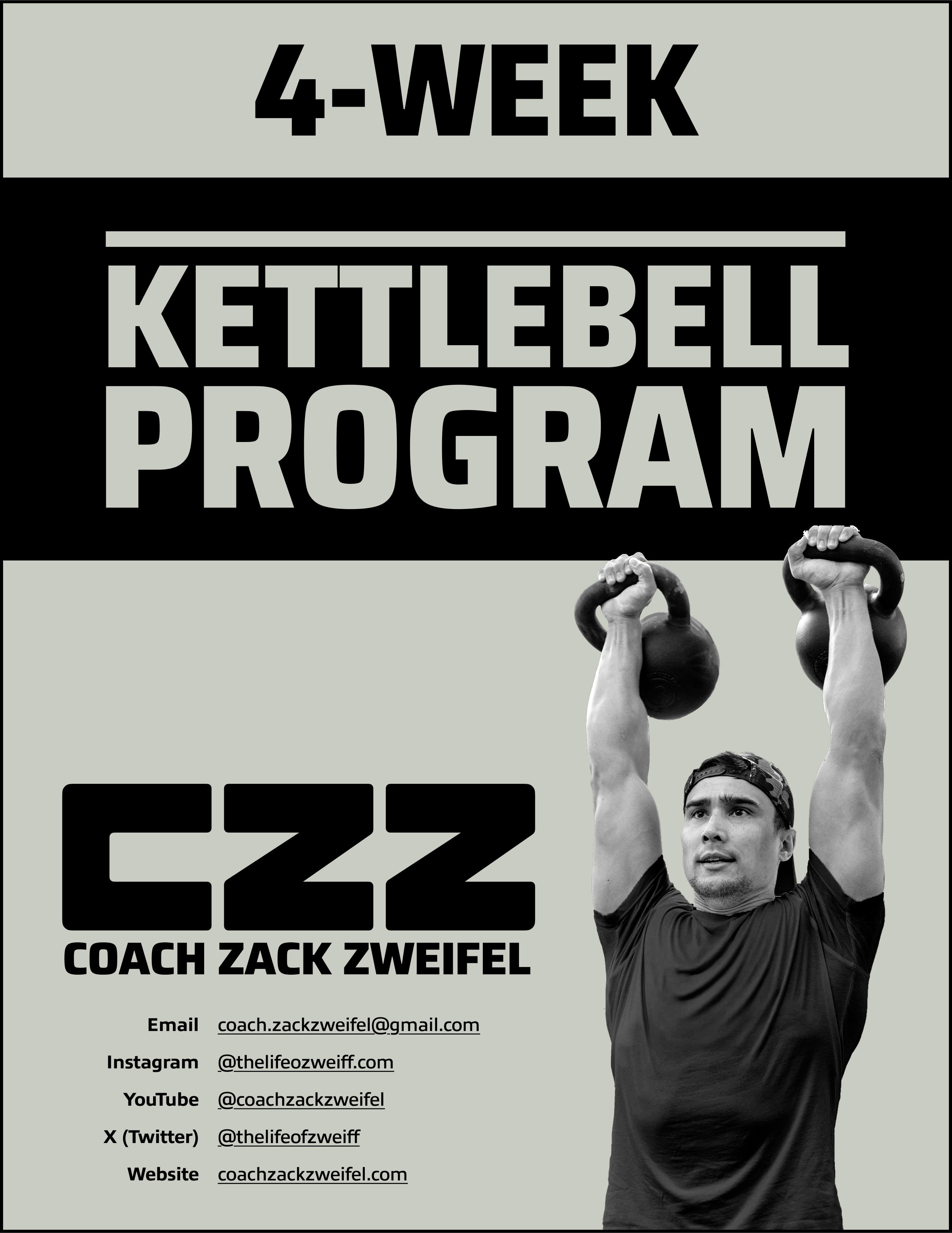 4-Week Kettlebell Program PDF pamphlet